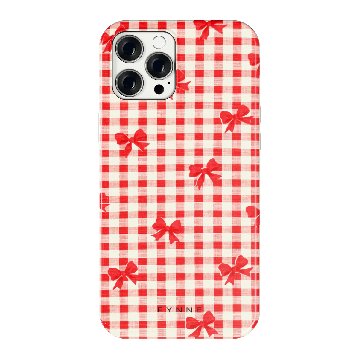 Geruite Strikjes hoesje voor iPhone 12 Pro Max, achterkant