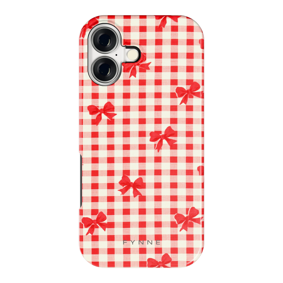 Geruite Strikjes hoesje voor iPhone 17, achterkant