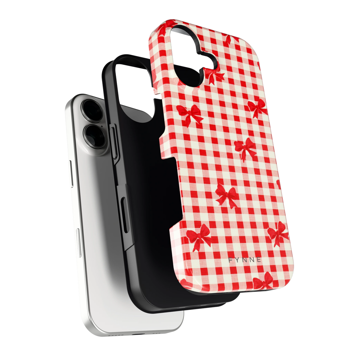 Geruite Strikjes hoesje voor iPhone 17, los van de telefoon