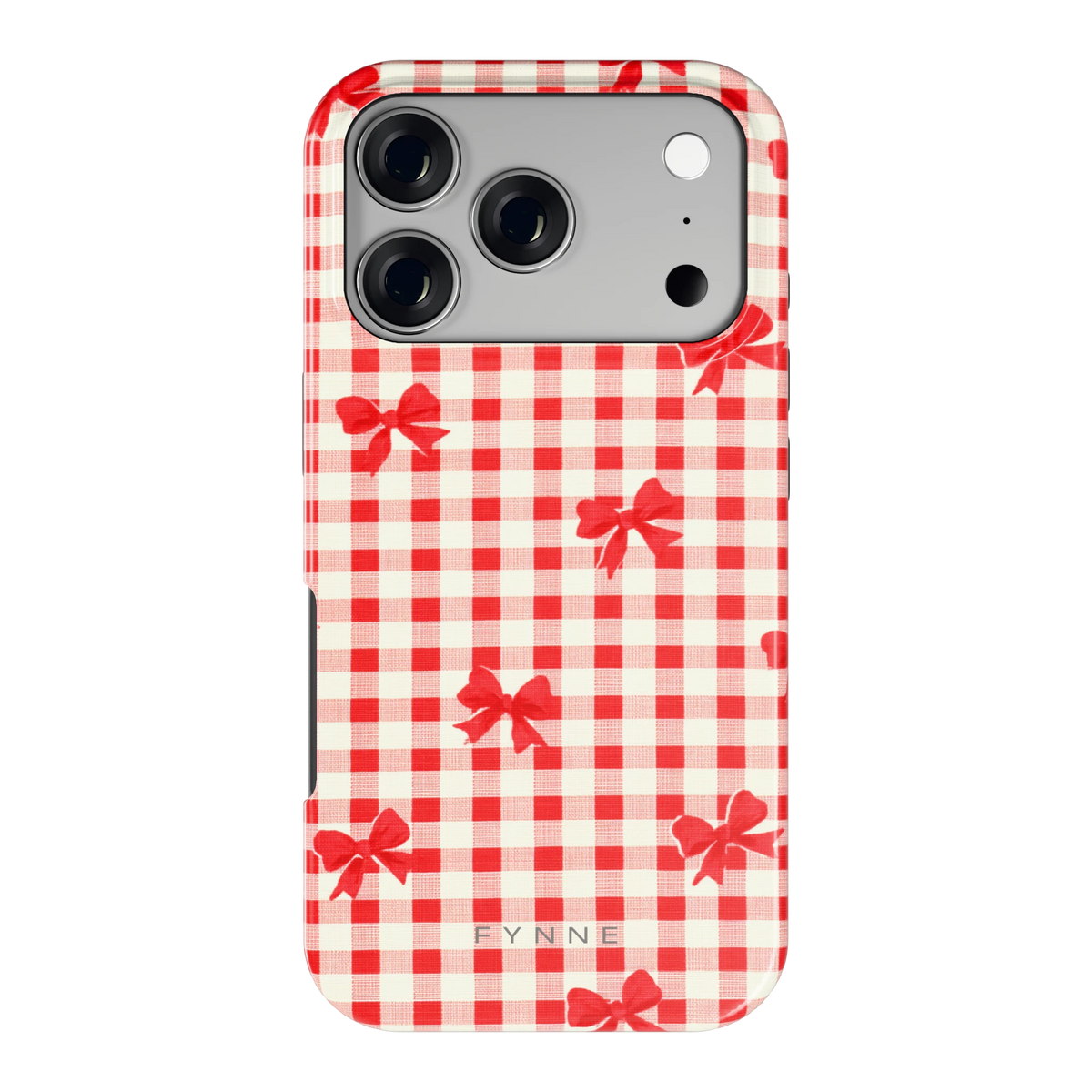 Geruite Strikjes hoesje voor iPhone 17 Pro, achterkant