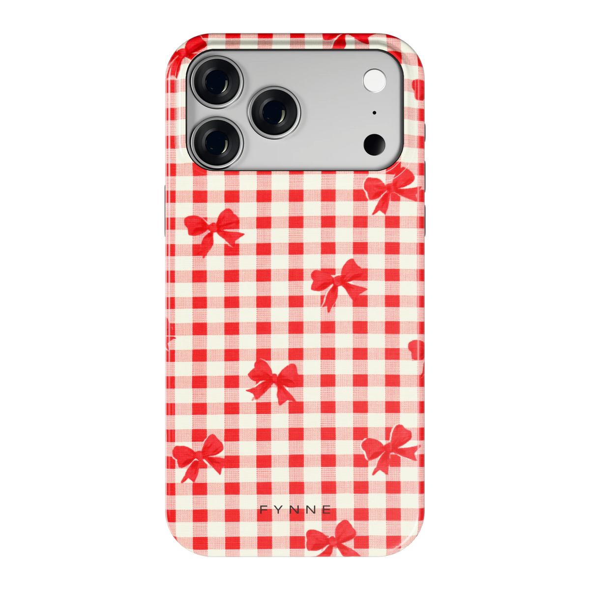Geruite Strikjes hoesje voor iPhone 18 Pro Max, achterkant