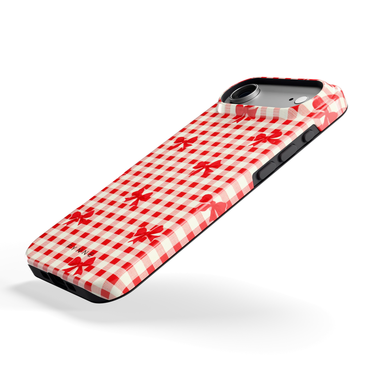 Geruite Strikjes hoesje voor iPhone Air, schuin