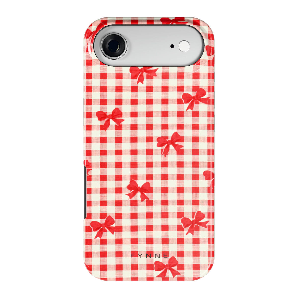 Geruite Strikjes hoesje voor iPhone Air, achterkant