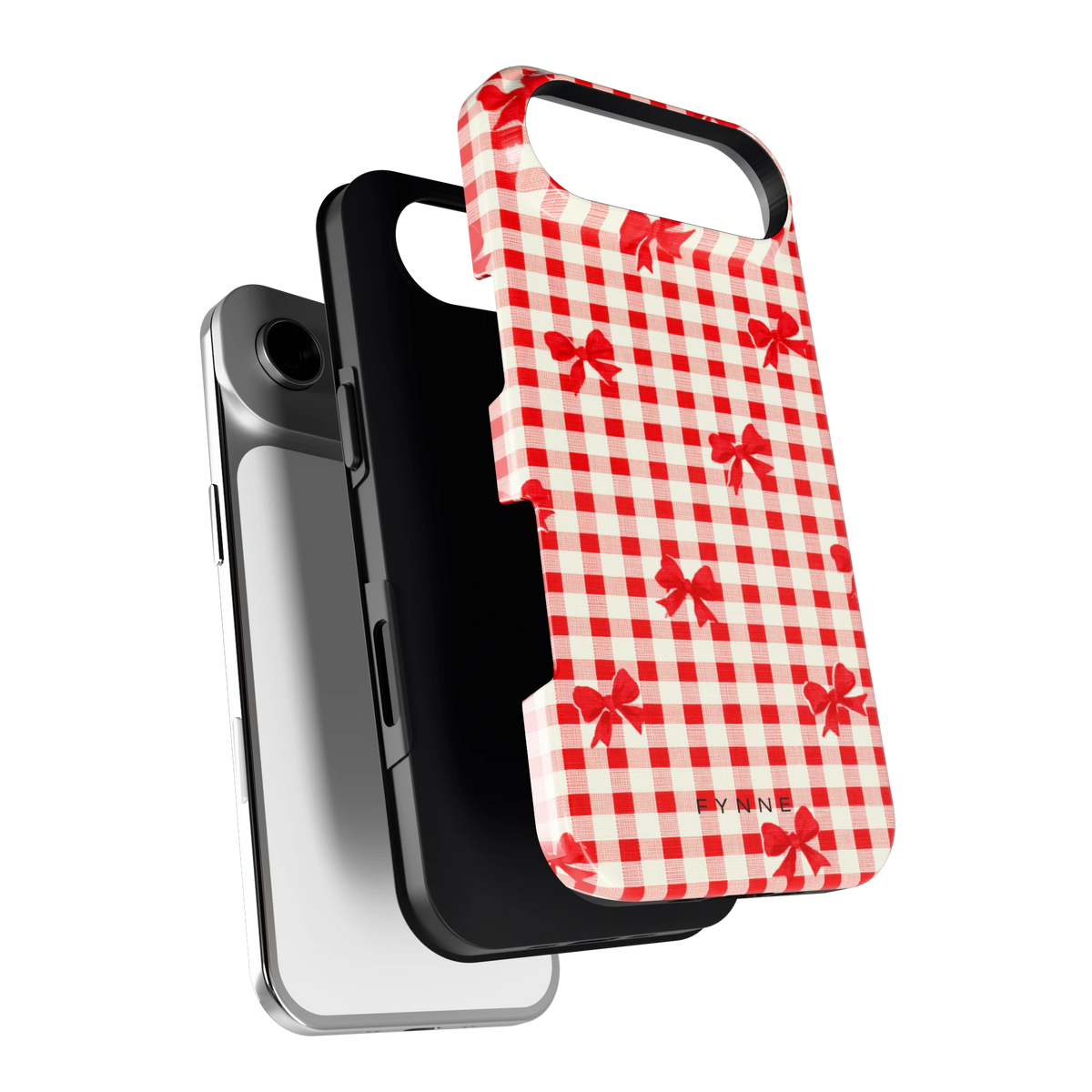 Geruite Strikjes hoesje voor iPhone Air, los van de telefoon