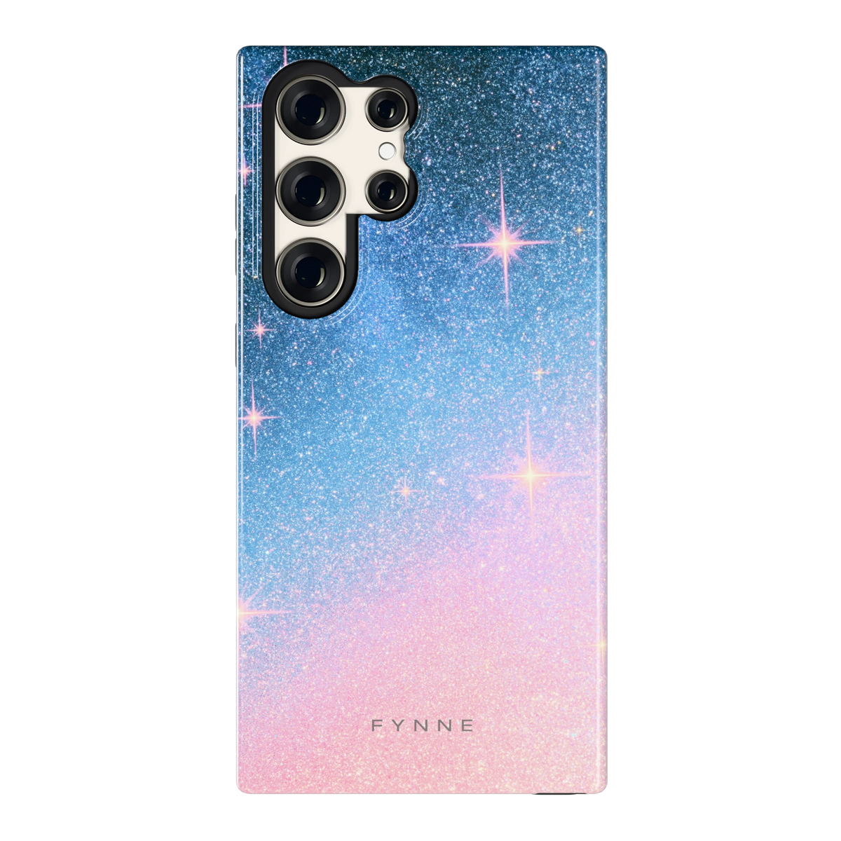 Glitter Sterrenhemel hoesje voor Galaxy S23 Ultra, achterkant