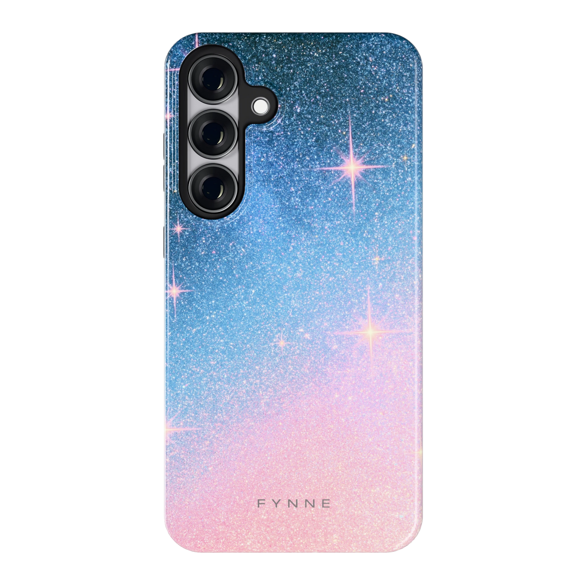 Glitter Sterrenhemel hoesje voor Galaxy S25+, achterkant