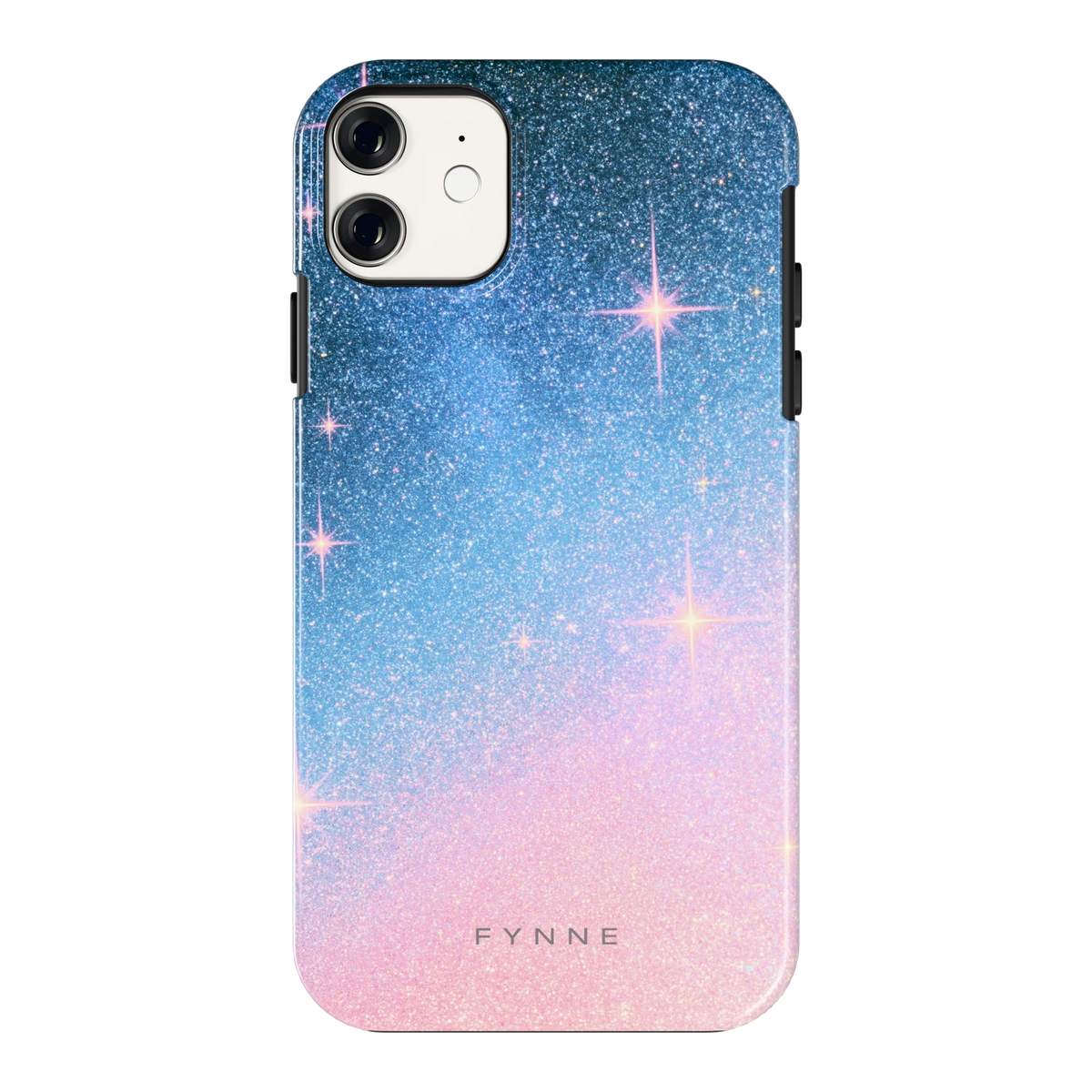 Glitter Sterrenhemel hoesje voor iPhone 11, achterkant