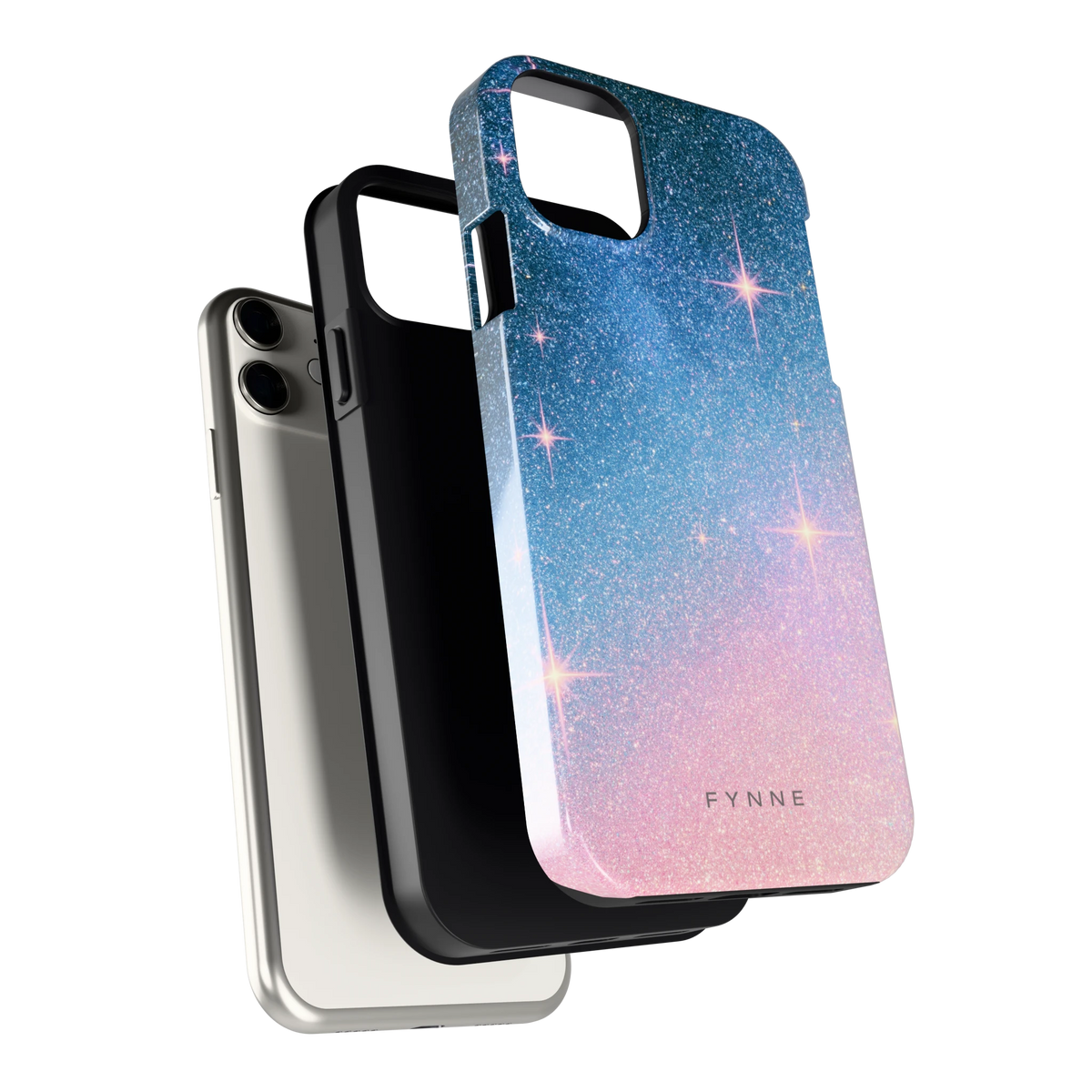 Glitter Sterrenhemel hoesje voor iPhone 11, los van de telefoon