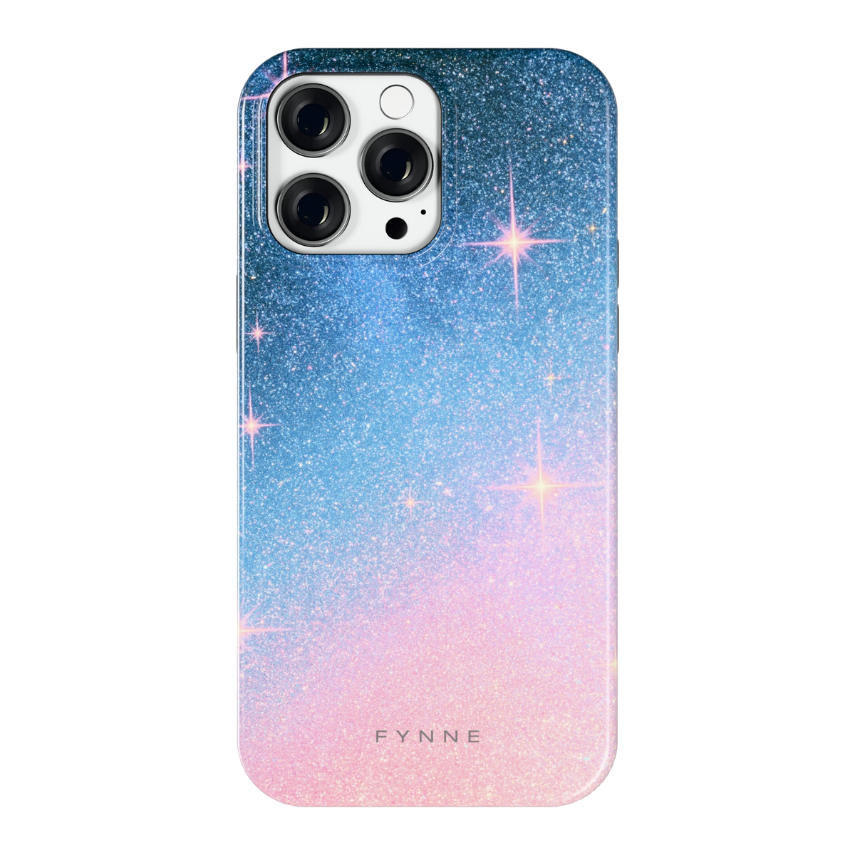 Glitter Sterrenhemel hoesje voor iPhone 14 Pro Max, achterkant