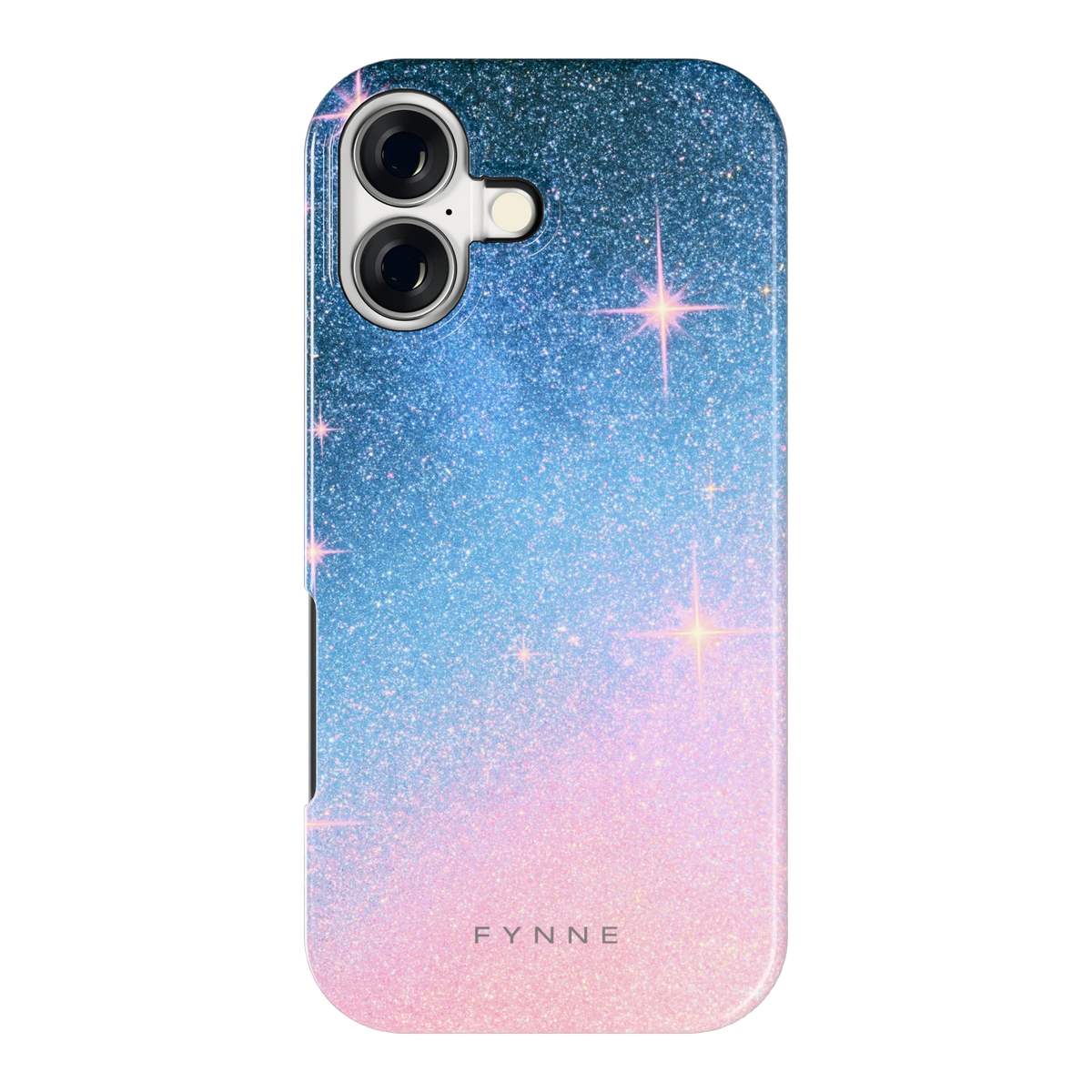 Glitter Sterrenhemel hoesje voor iPhone 17, achterkant