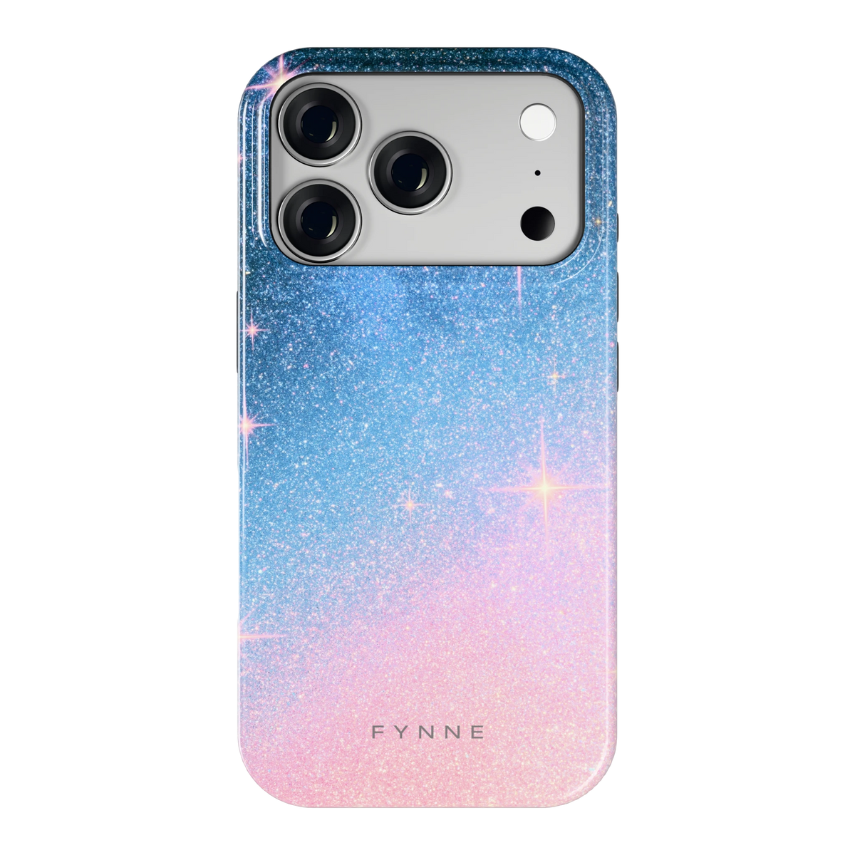 Glitter Sterrenhemel hoesje voor iPhone 18 Pro, achterkant
