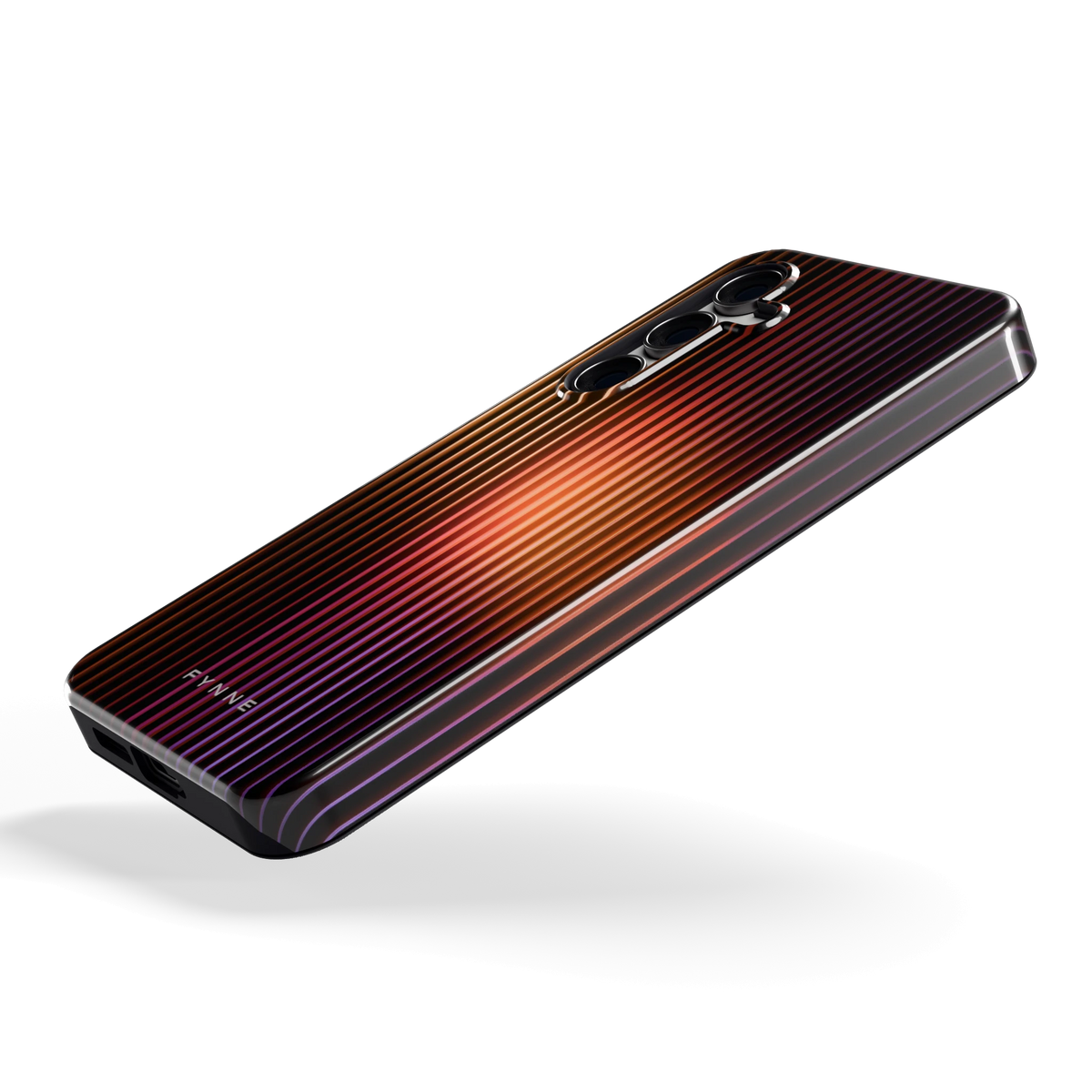 Gloeiende Lijnen hoesje voor Galaxy S24 FE, schuin