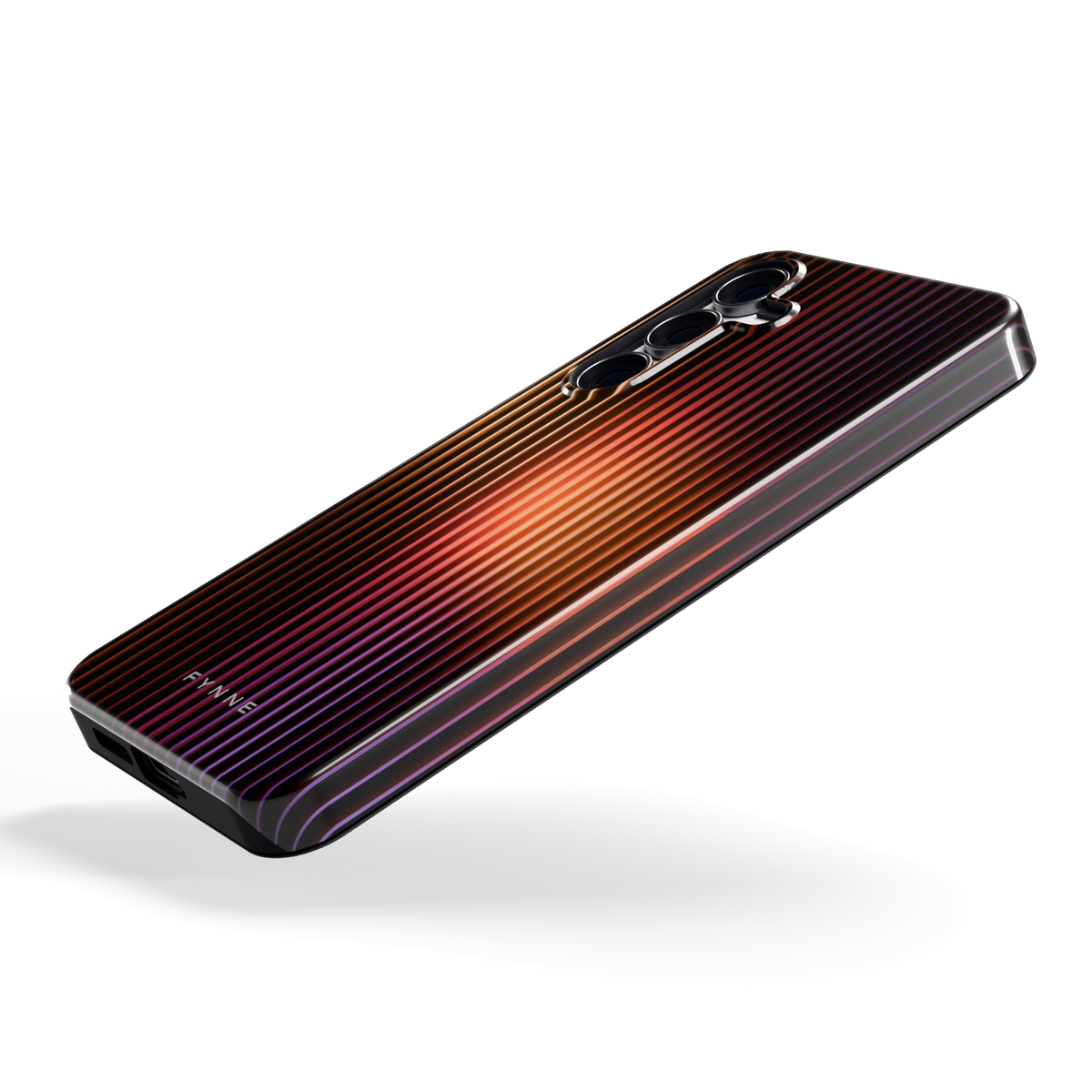 Gloeiende Lijnen hoesje voor Galaxy S25 FE, schuin