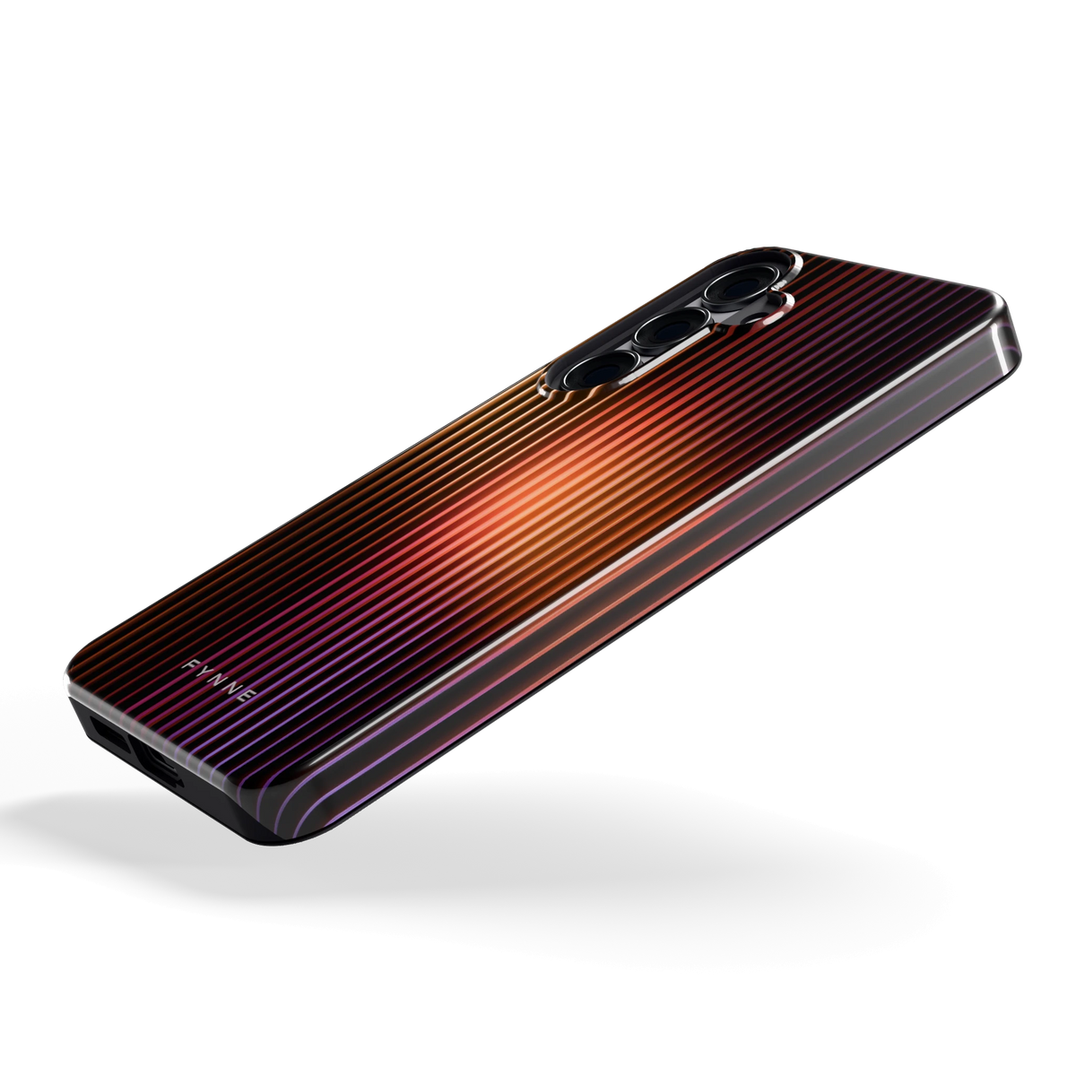 Gloeiende Lijnen hoesje voor Galaxy S25+, schuin