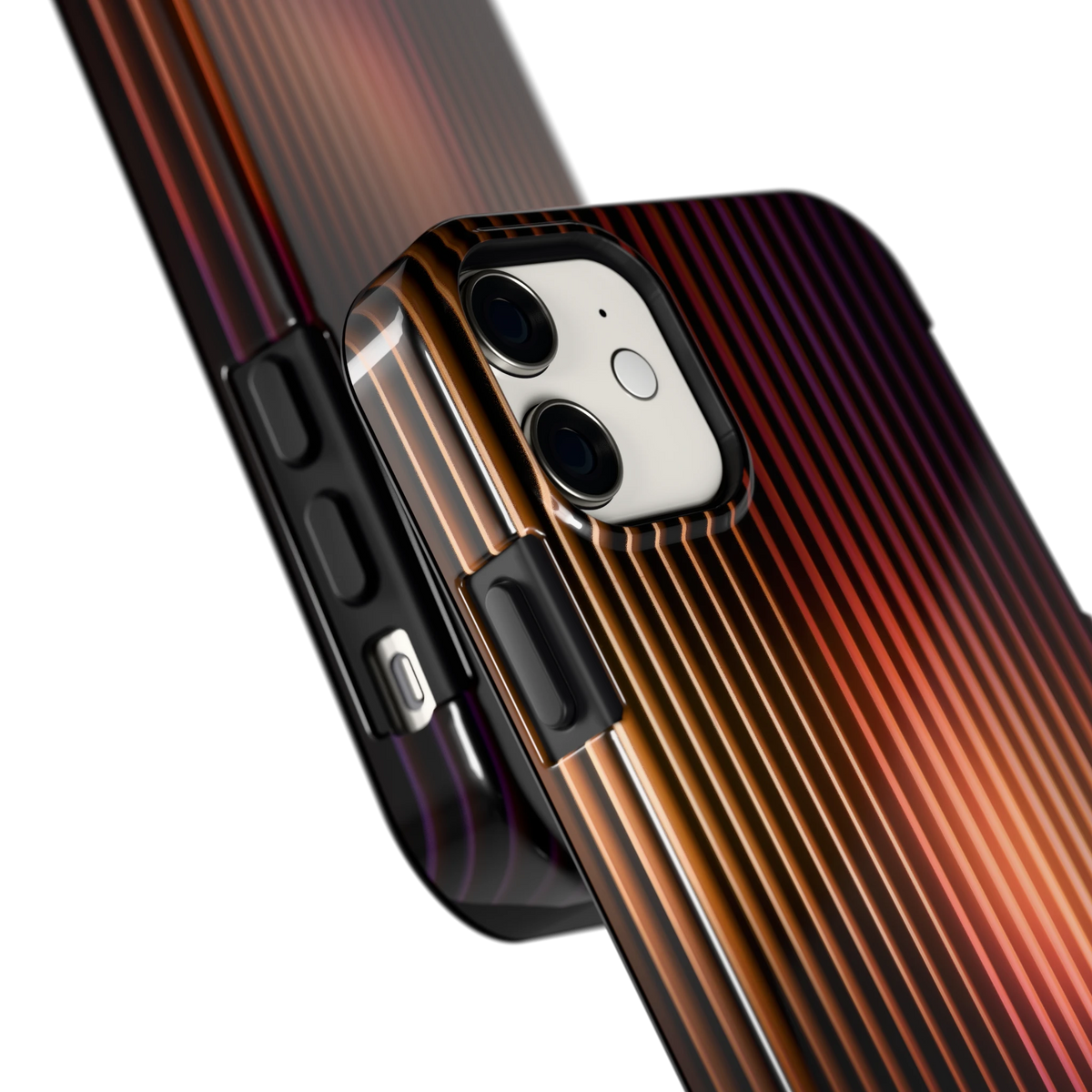 Gloeiende Lijnen hoesje voor iPhone 11, close-up