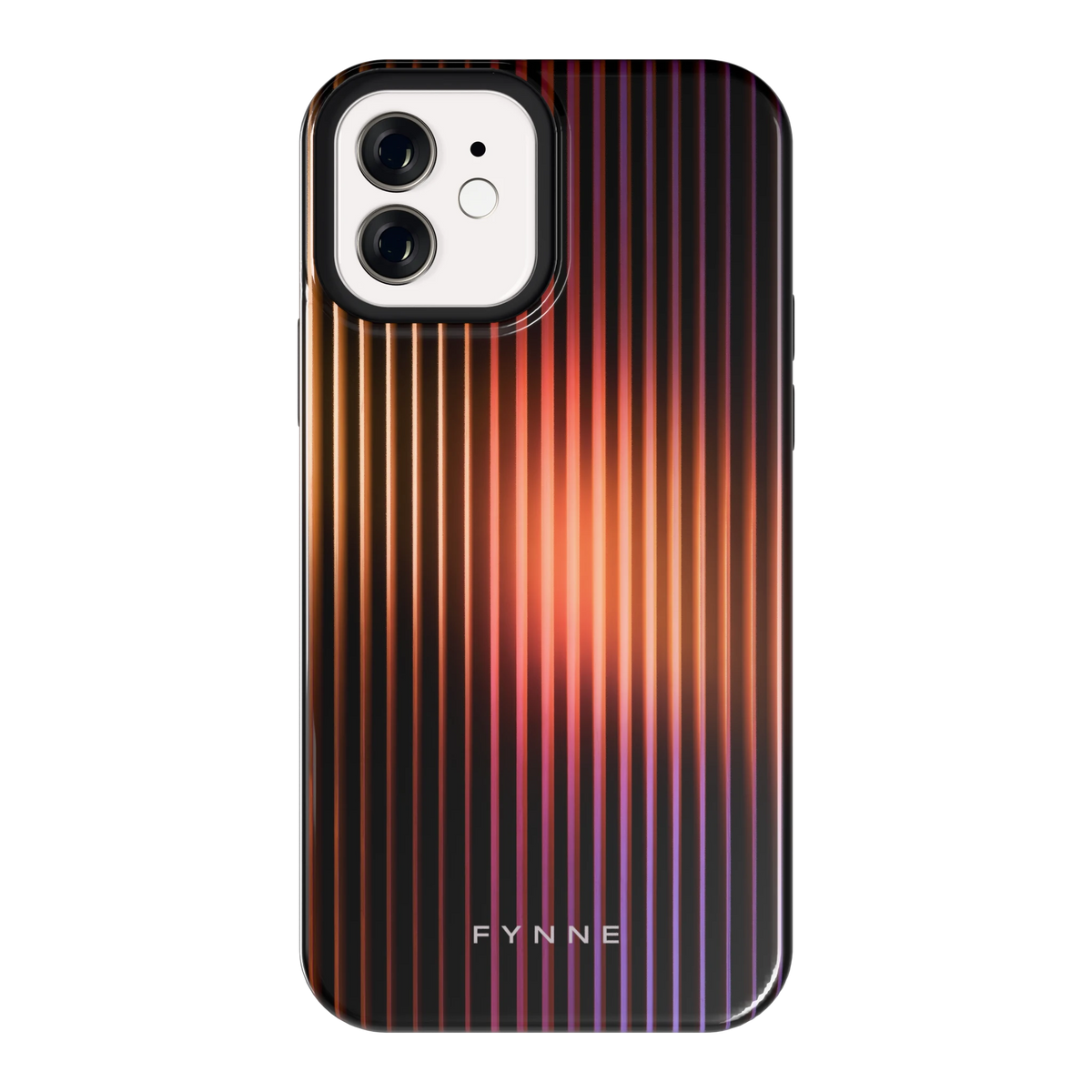 Gloeiende Lijnen hoesje voor iPhone 12, achterkant