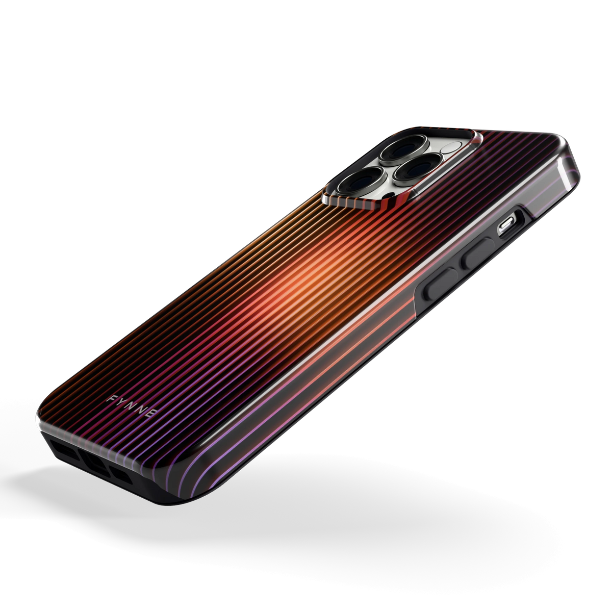 Gloeiende Lijnen hoesje voor iPhone 13 Pro, schuin