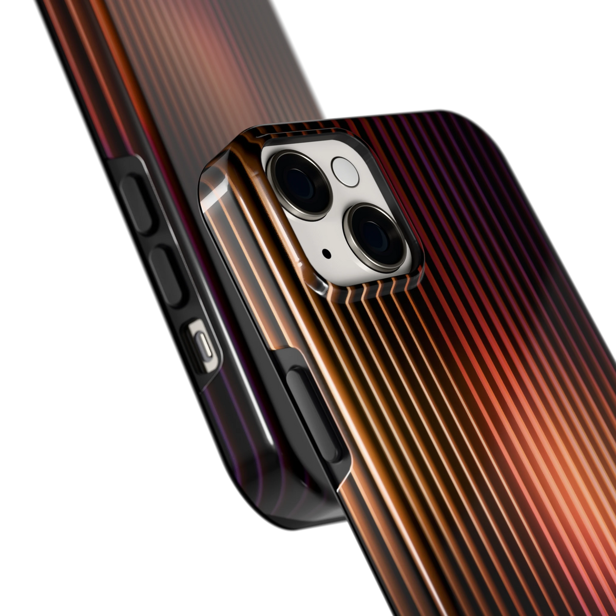 Gloeiende Lijnen hoesje voor iPhone 14 Plus, close-up