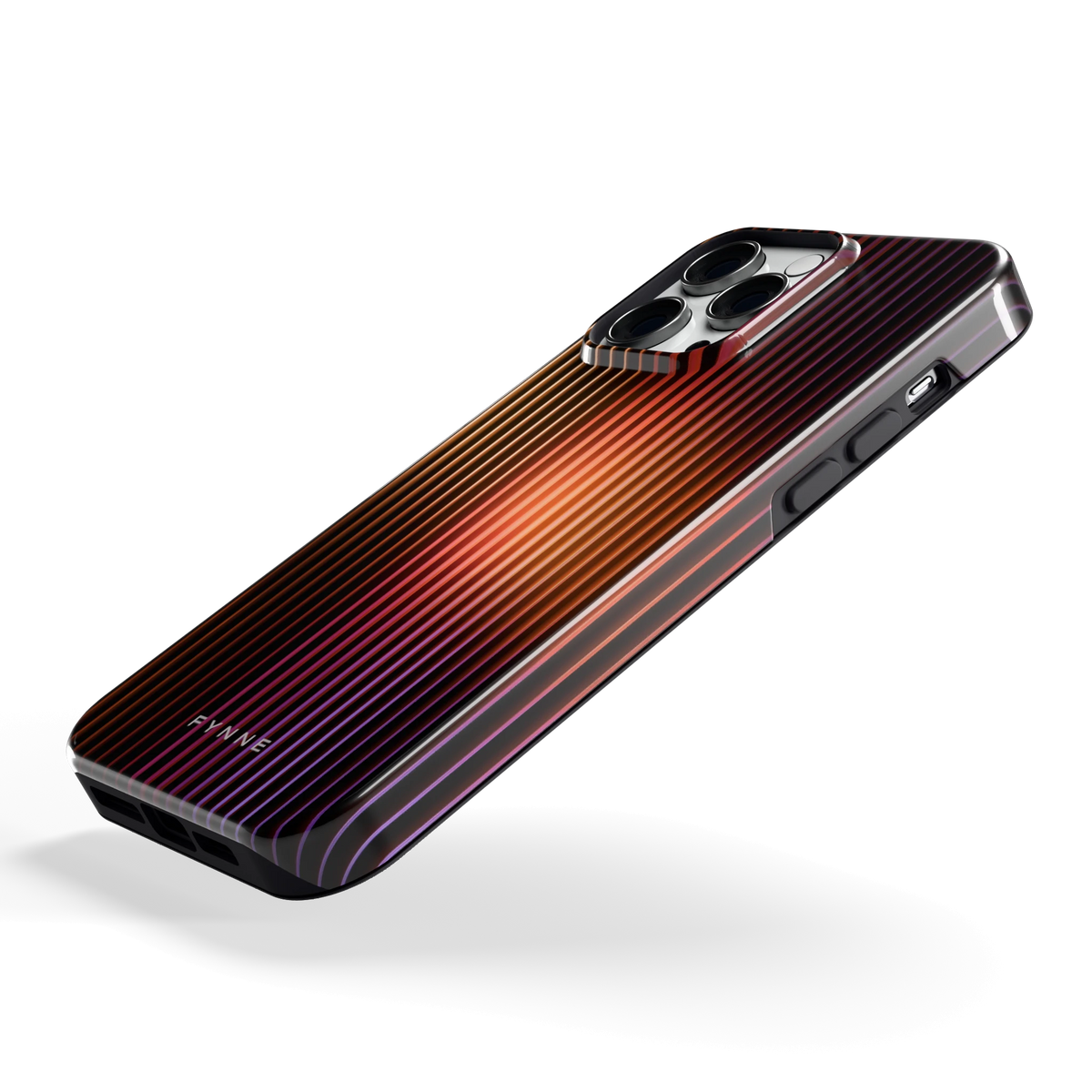 Gloeiende Lijnen hoesje voor iPhone 14 Pro Max, schuin