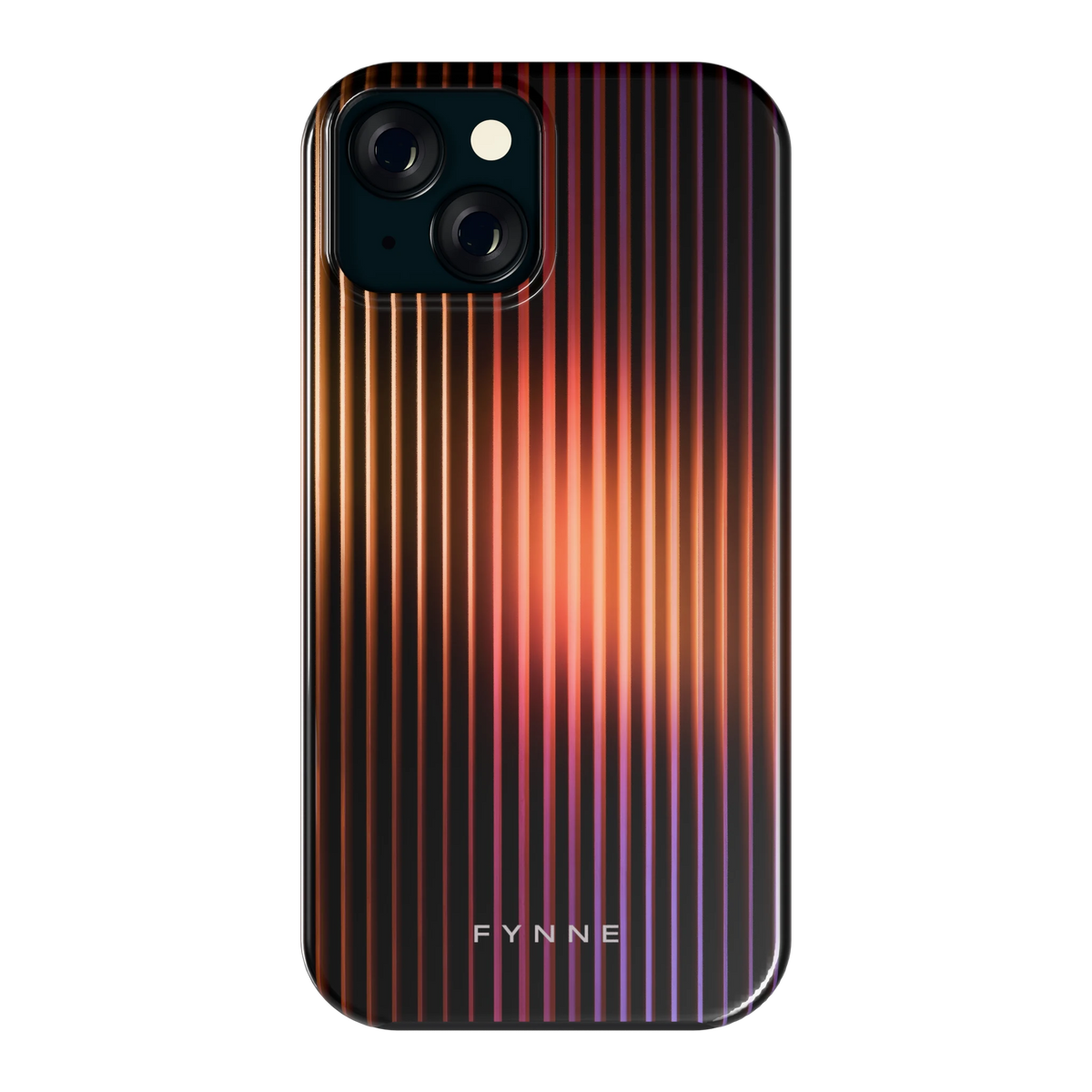 Gloeiende Lijnen hoesje voor iPhone 15, achterkant