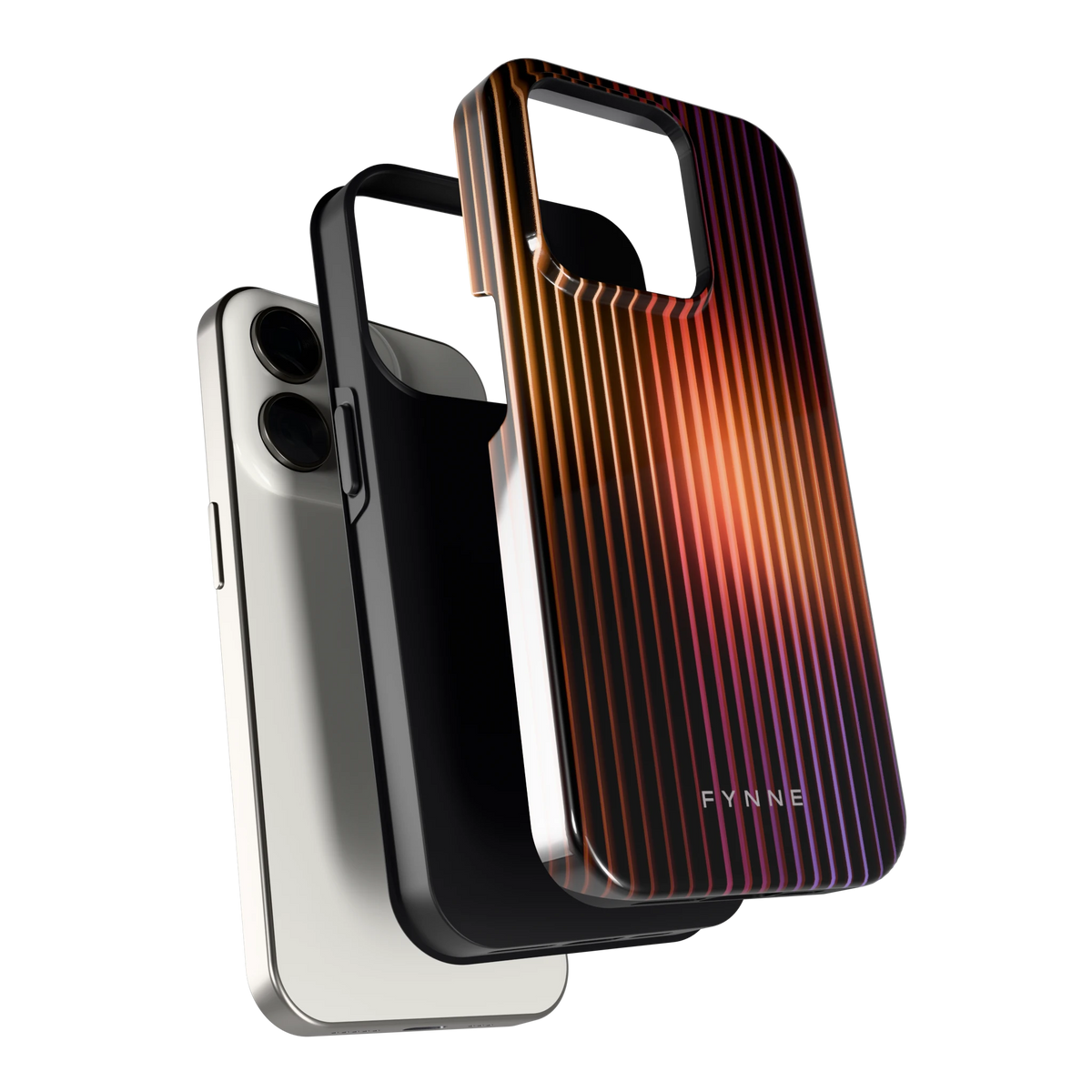 Gloeiende Lijnen hoesje voor iPhone 15 Pro, los van de telefoon