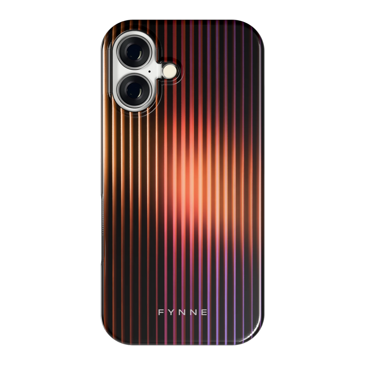 Gloeiende Lijnen hoesje voor iPhone 16, achterkant