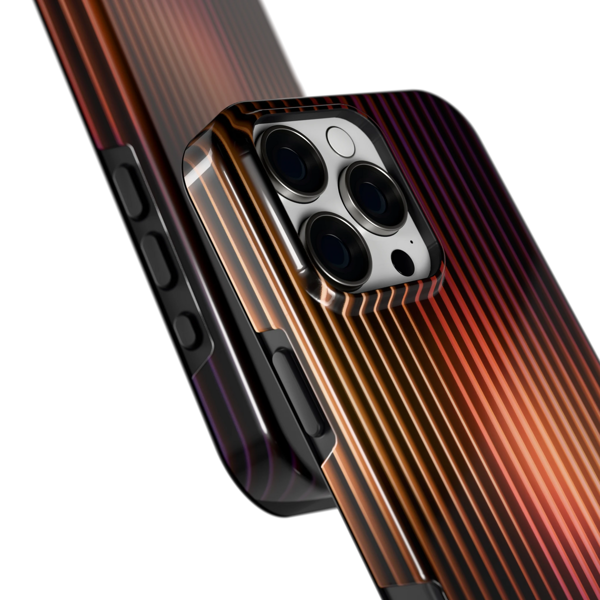 Gloeiende Lijnen hoesje voor iPhone 16 Pro Max, close-up