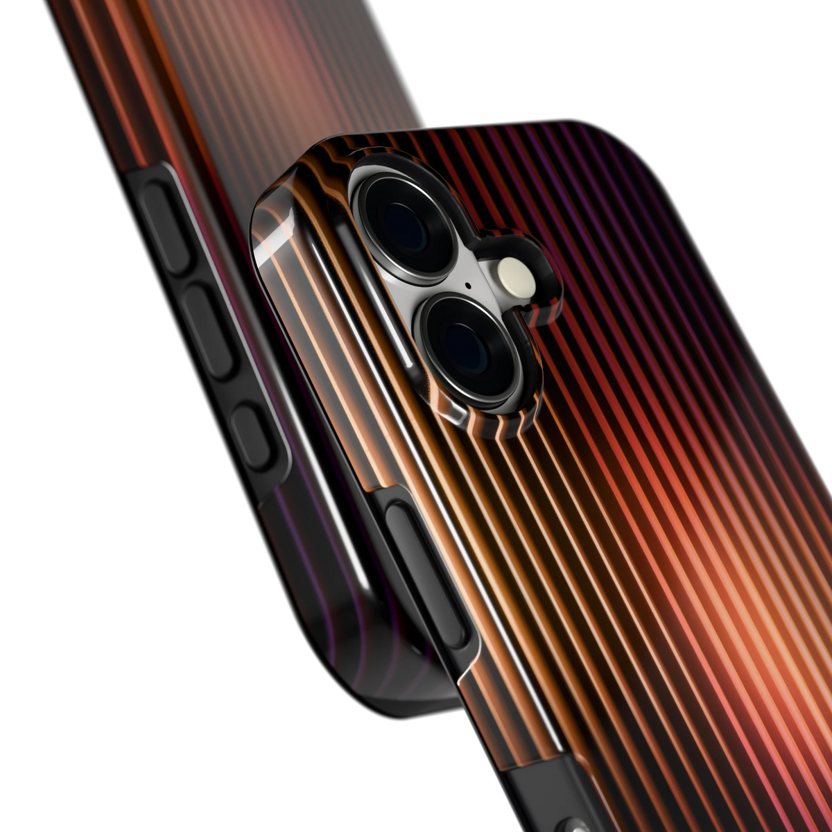 Gloeiende Lijnen hoesje voor iPhone 17, close-up