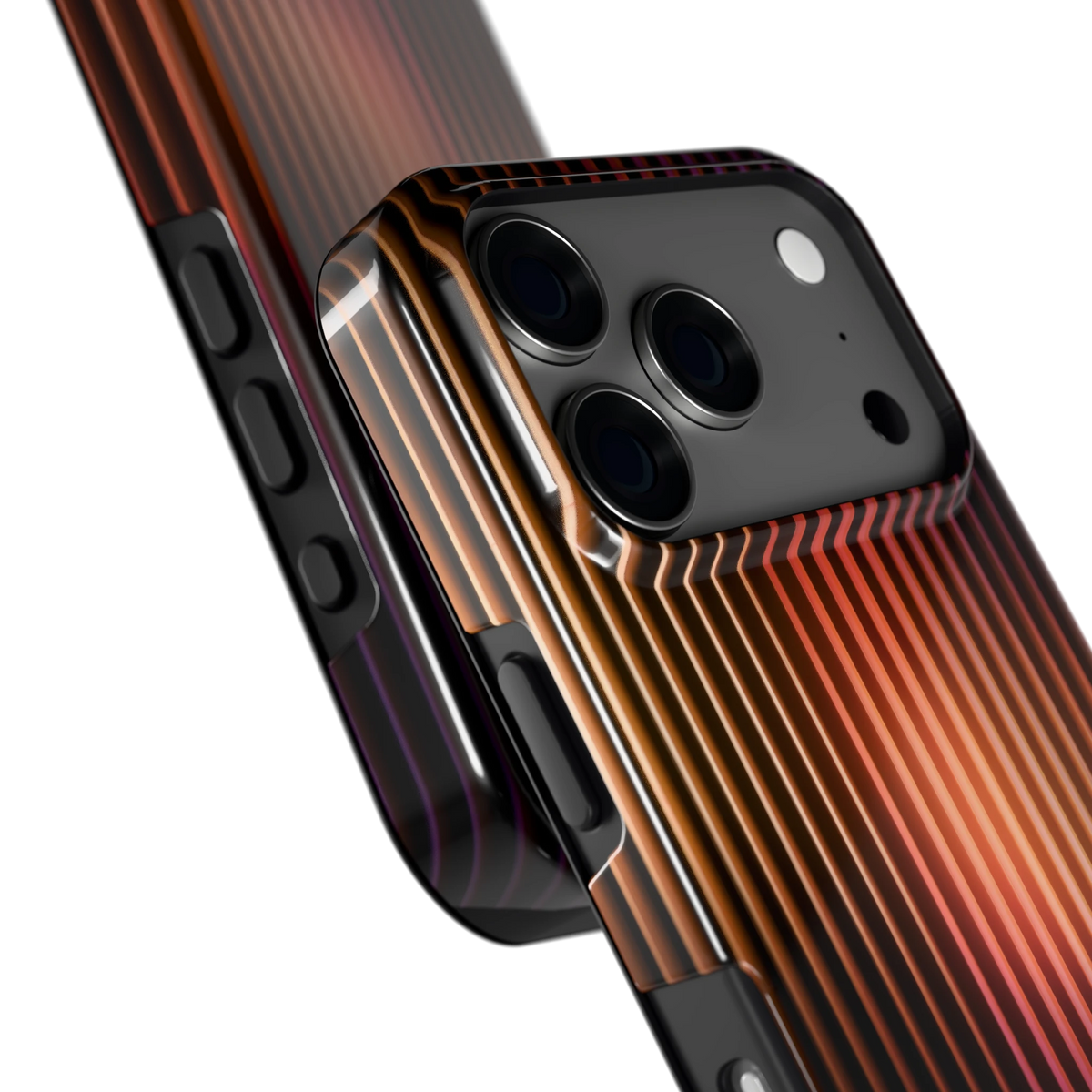 Gloeiende Lijnen hoesje voor iPhone 17 Pro, close-up