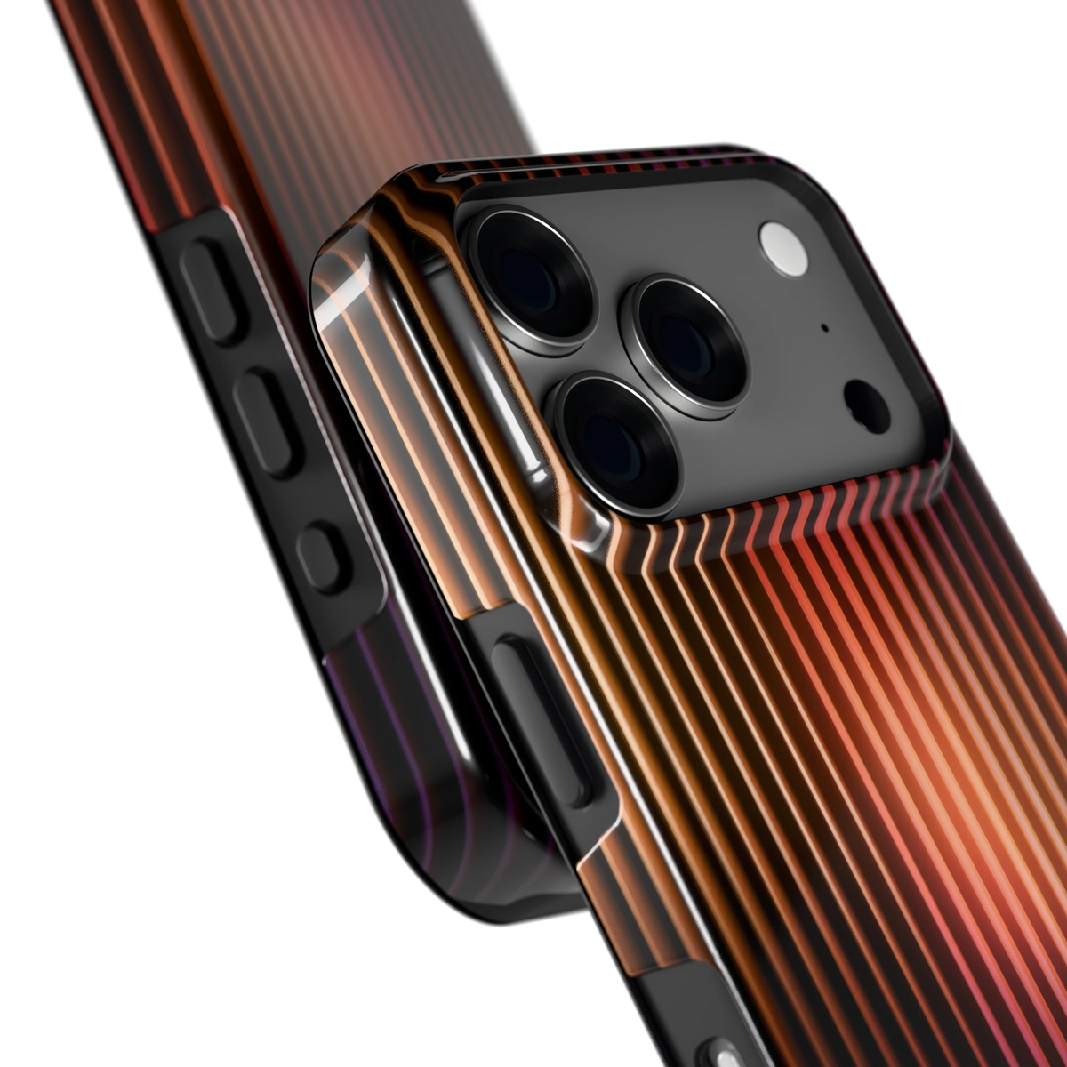 Gloeiende Lijnen hoesje voor iPhone 18 Pro, close-up