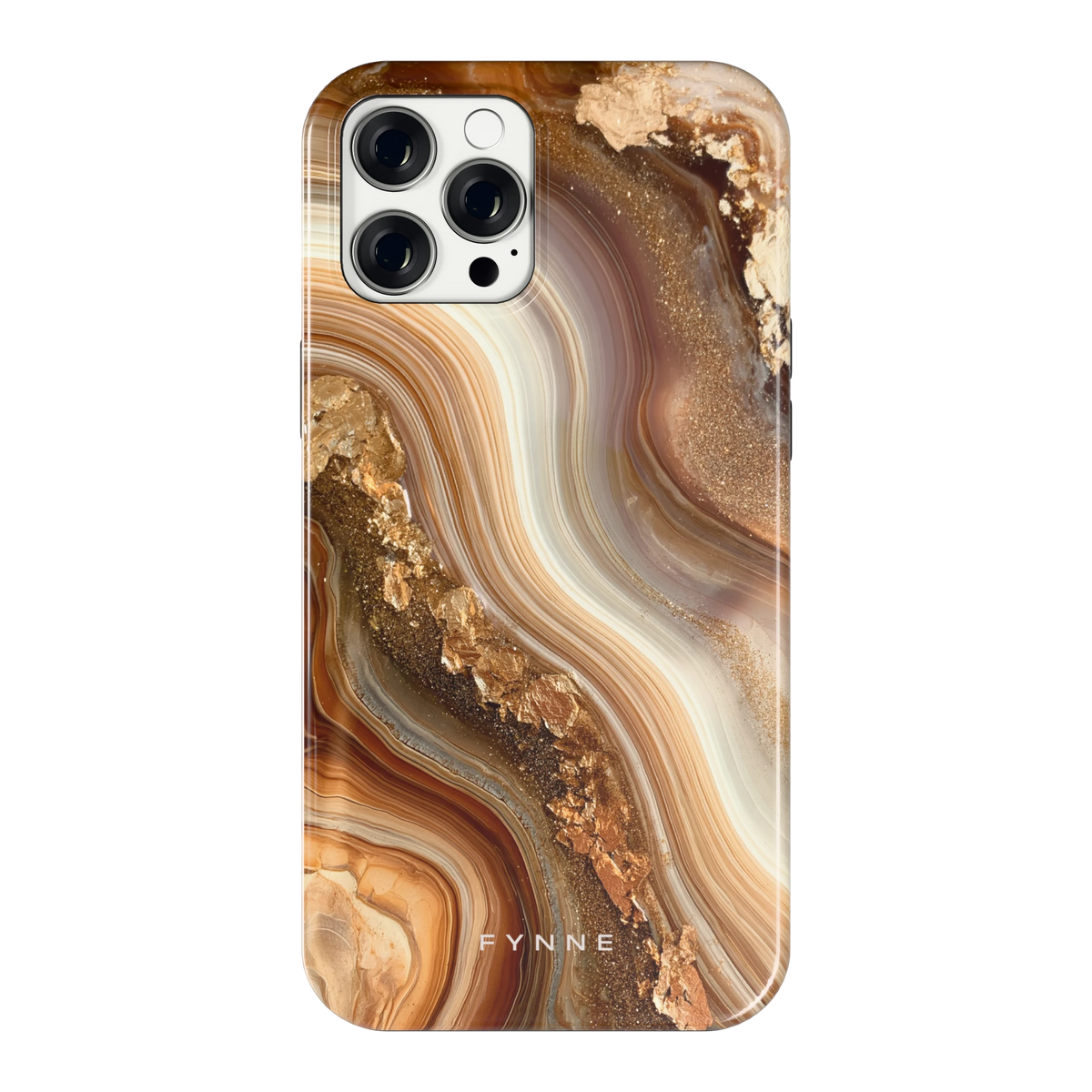 Gouden Agaatgolf hoesje voor iPhone 12 Pro Max, achterkant