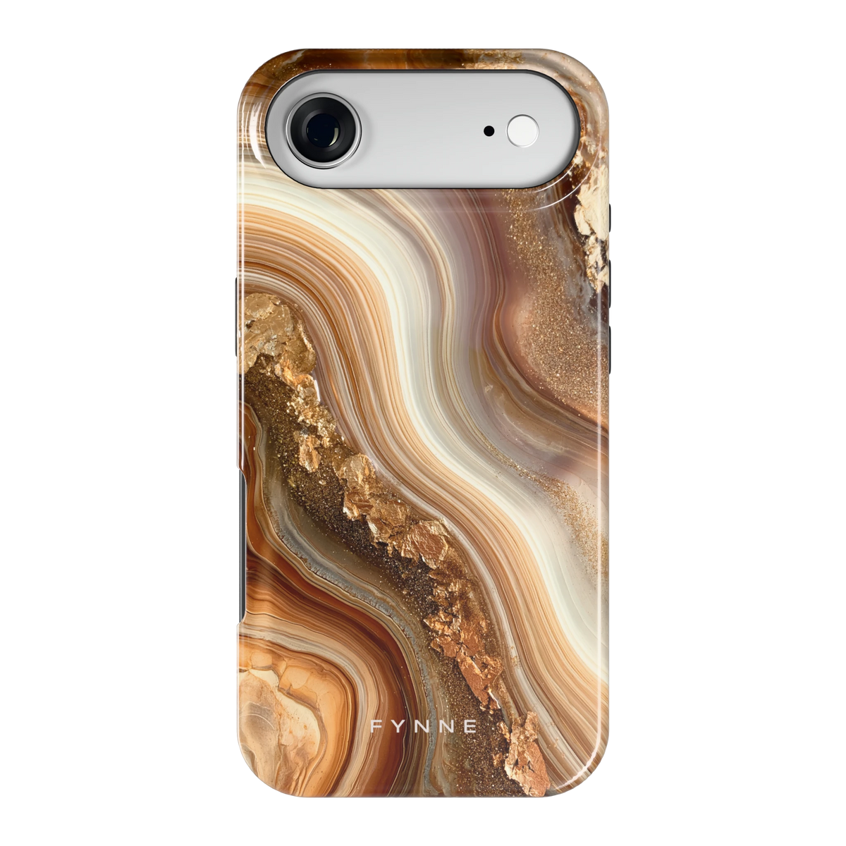Gouden Agaatgolf hoesje voor iPhone Air, achterkant
