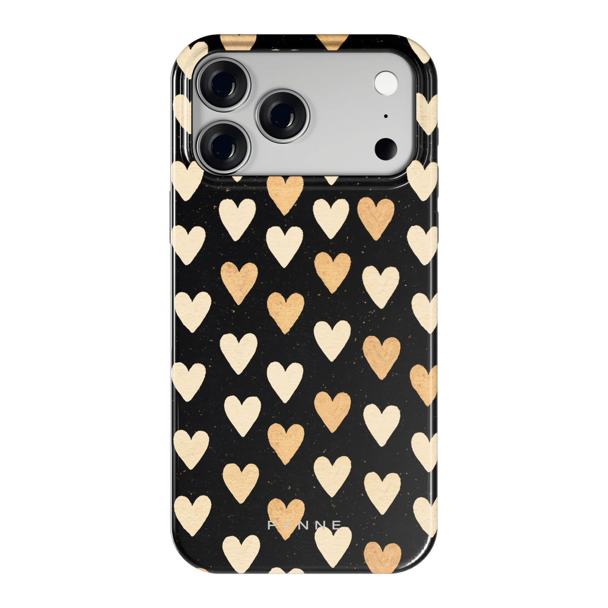 Gouden Hartjes hoesje voor iPhone 18 Pro Max, achterkant