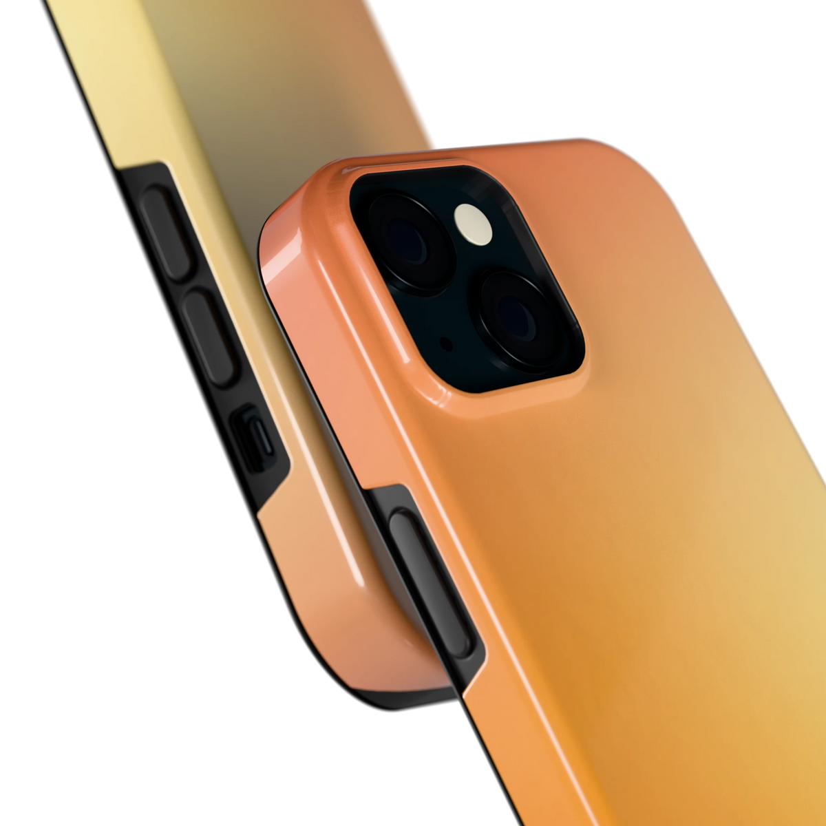 Gouden Uurgloed hoesje voor iPhone 15, close-up