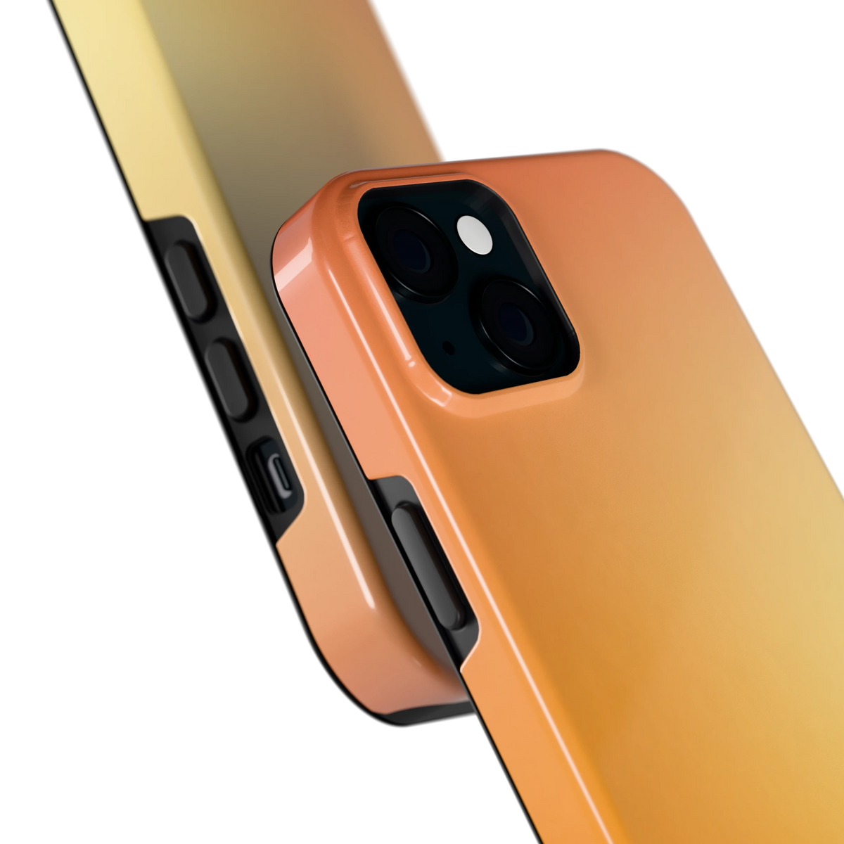 Gouden Uurgloed hoesje voor iPhone 15 Plus, close-up