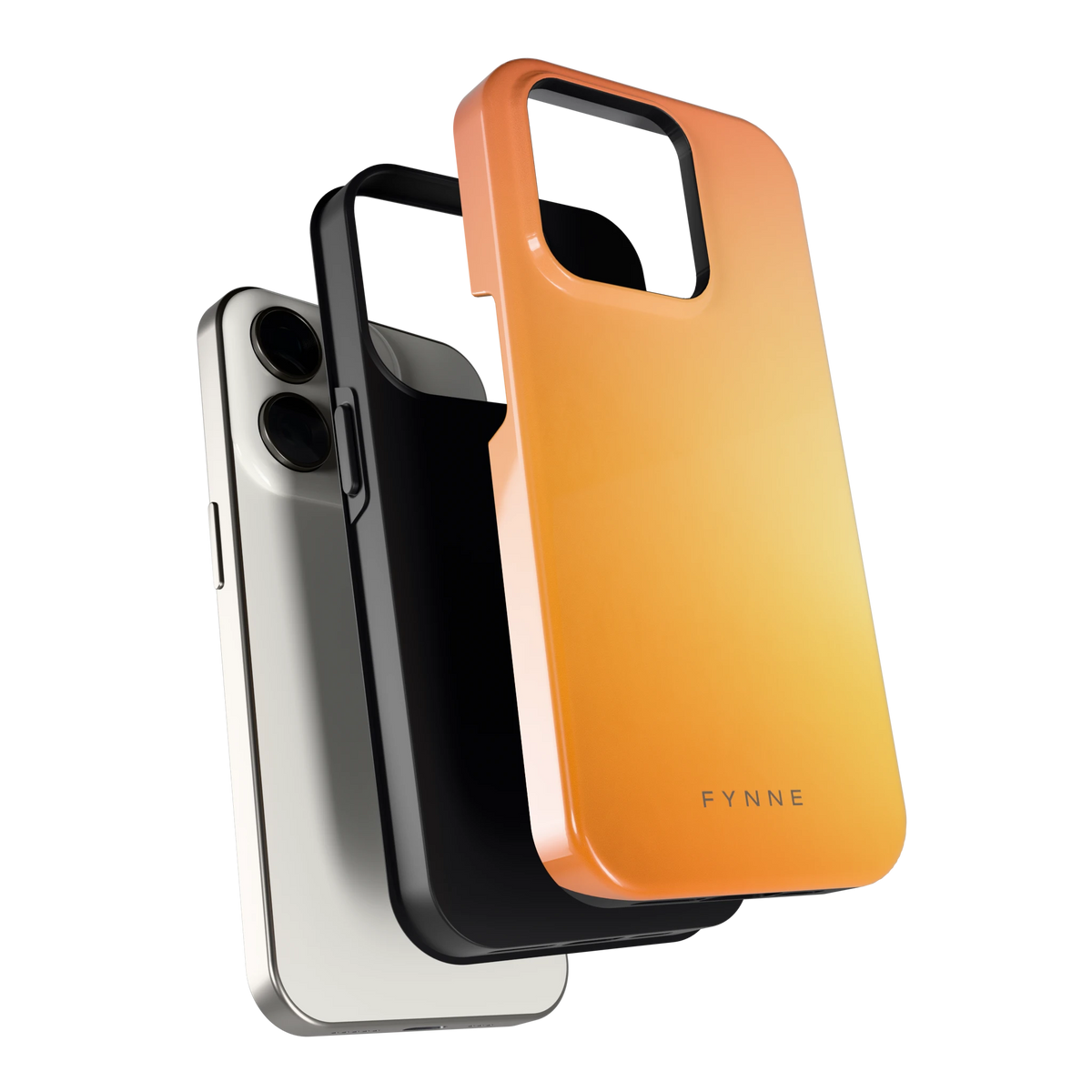 Gouden Uurgloed hoesje voor iPhone 15 Pro, los van de telefoon
