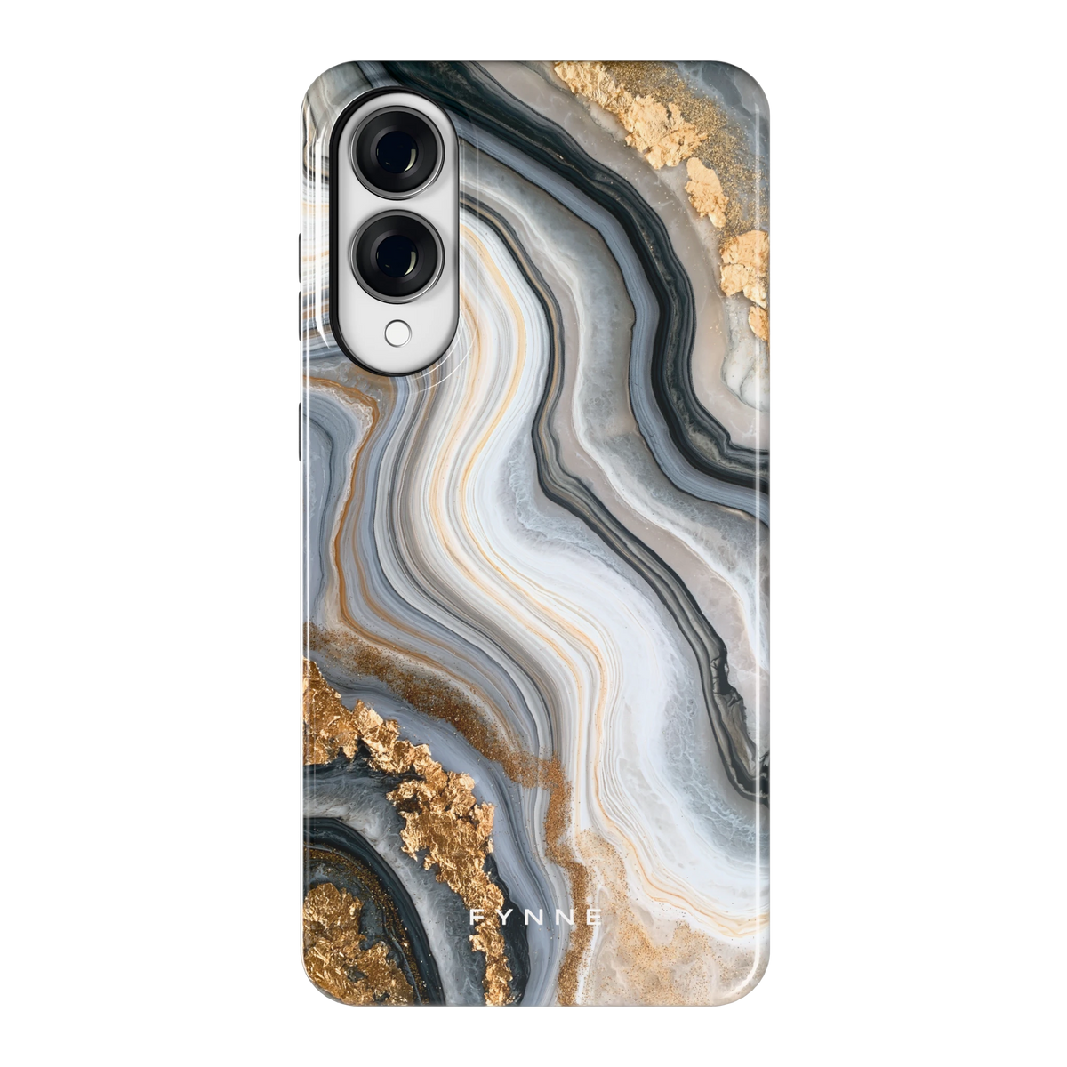 Gouden Marmer hoesje voor Galaxy S25 Edge, achterkant