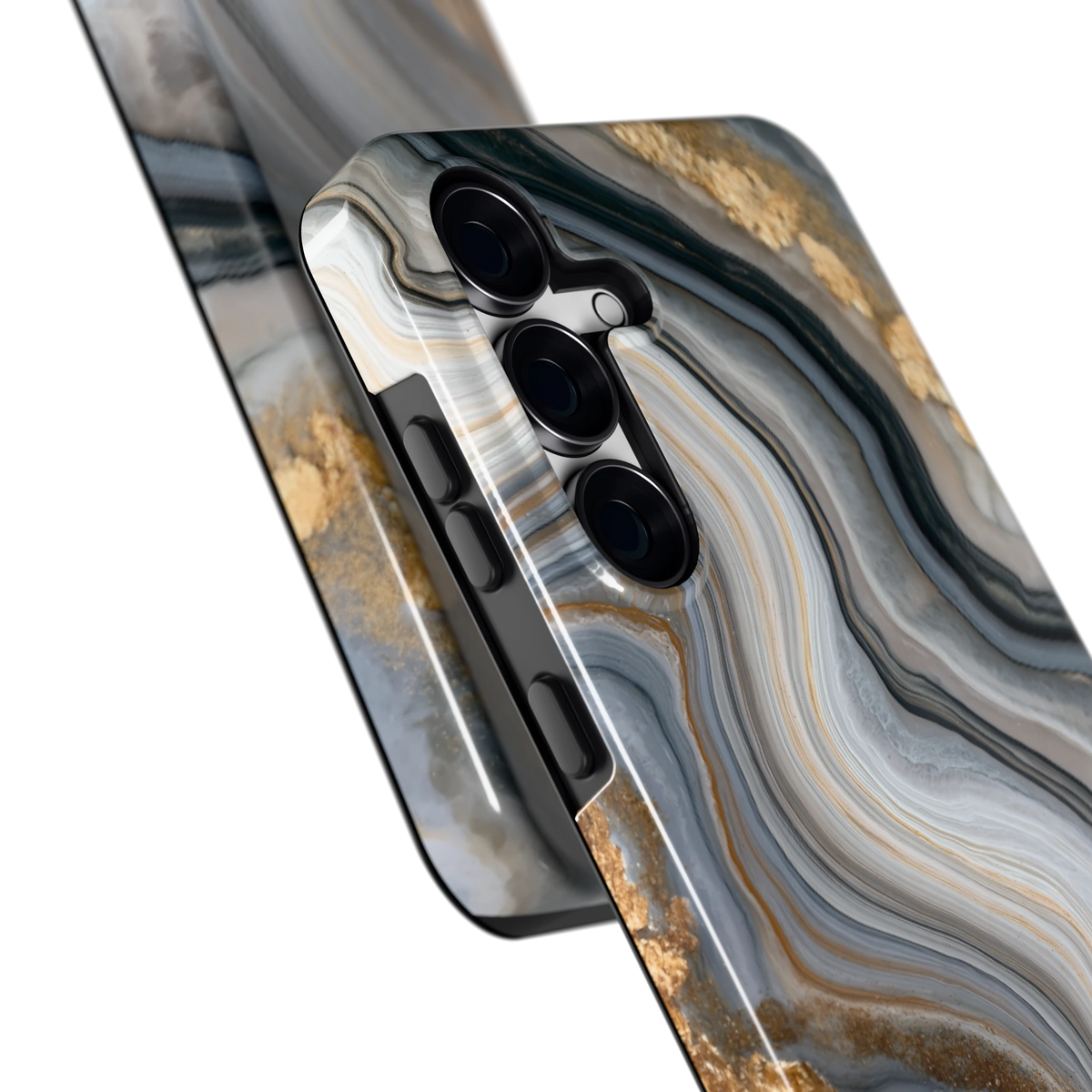 Gouden Marmer hoesje voor Galaxy S25 FE, close-up