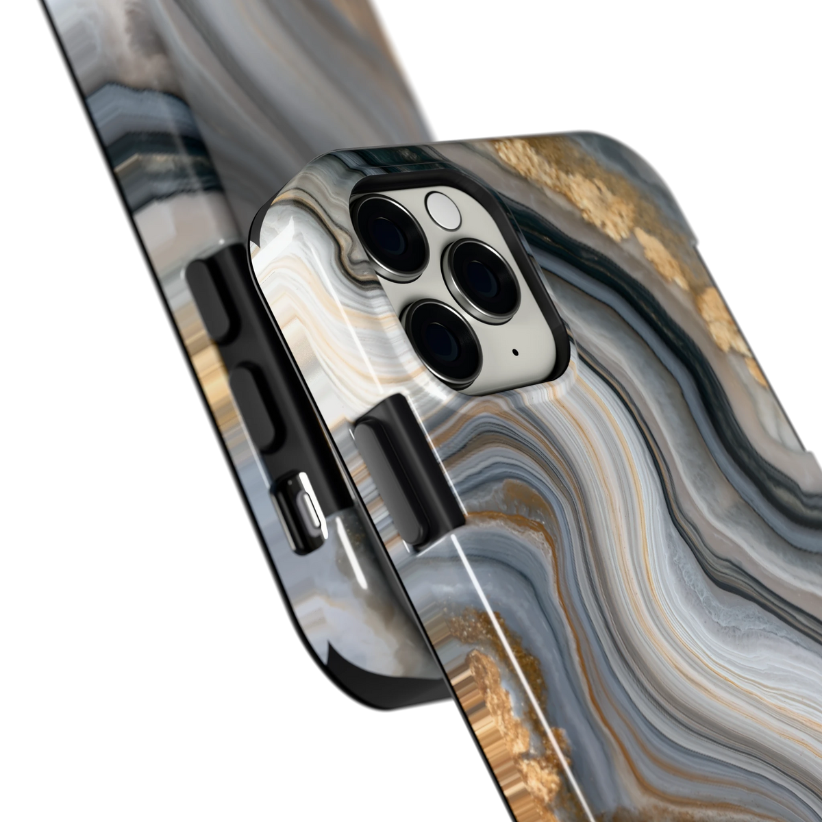 Gouden Marmer hoesje voor iPhone 11 Pro, close-up