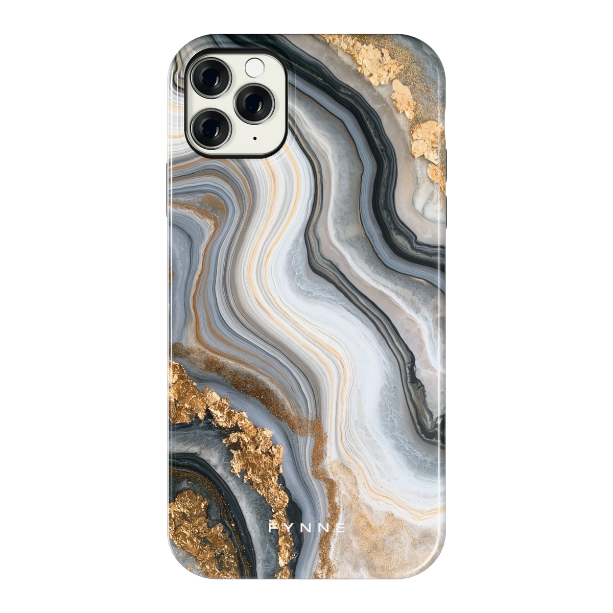 Gouden Marmer hoesje voor iPhone 11 Pro Max, achterkant