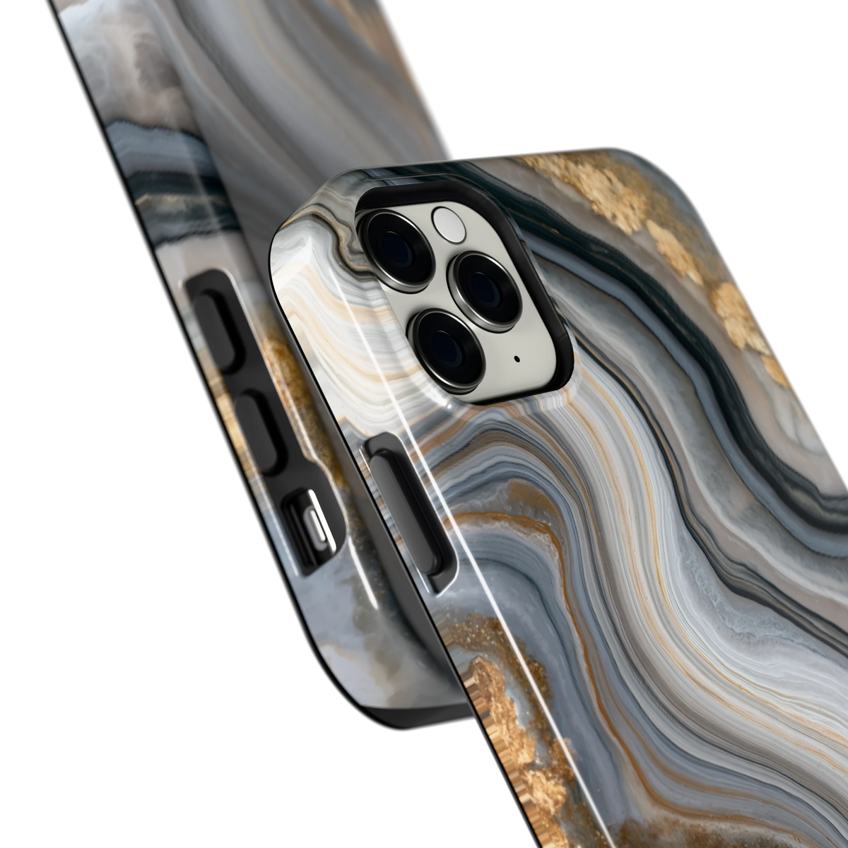 Gouden Marmer hoesje voor iPhone 11 Pro Max, close-up