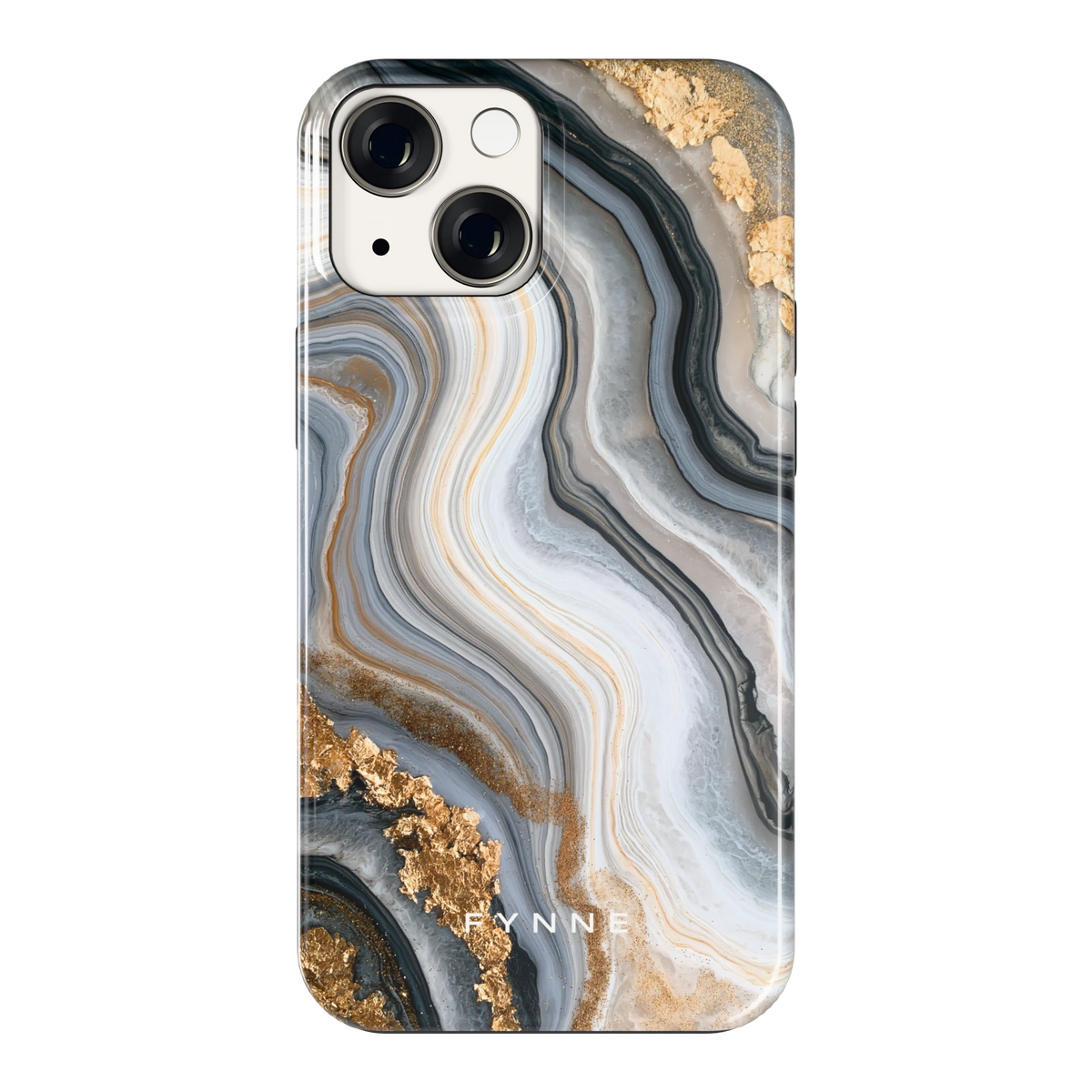 Gouden Marmer hoesje voor iPhone 13 mini, achterkant
