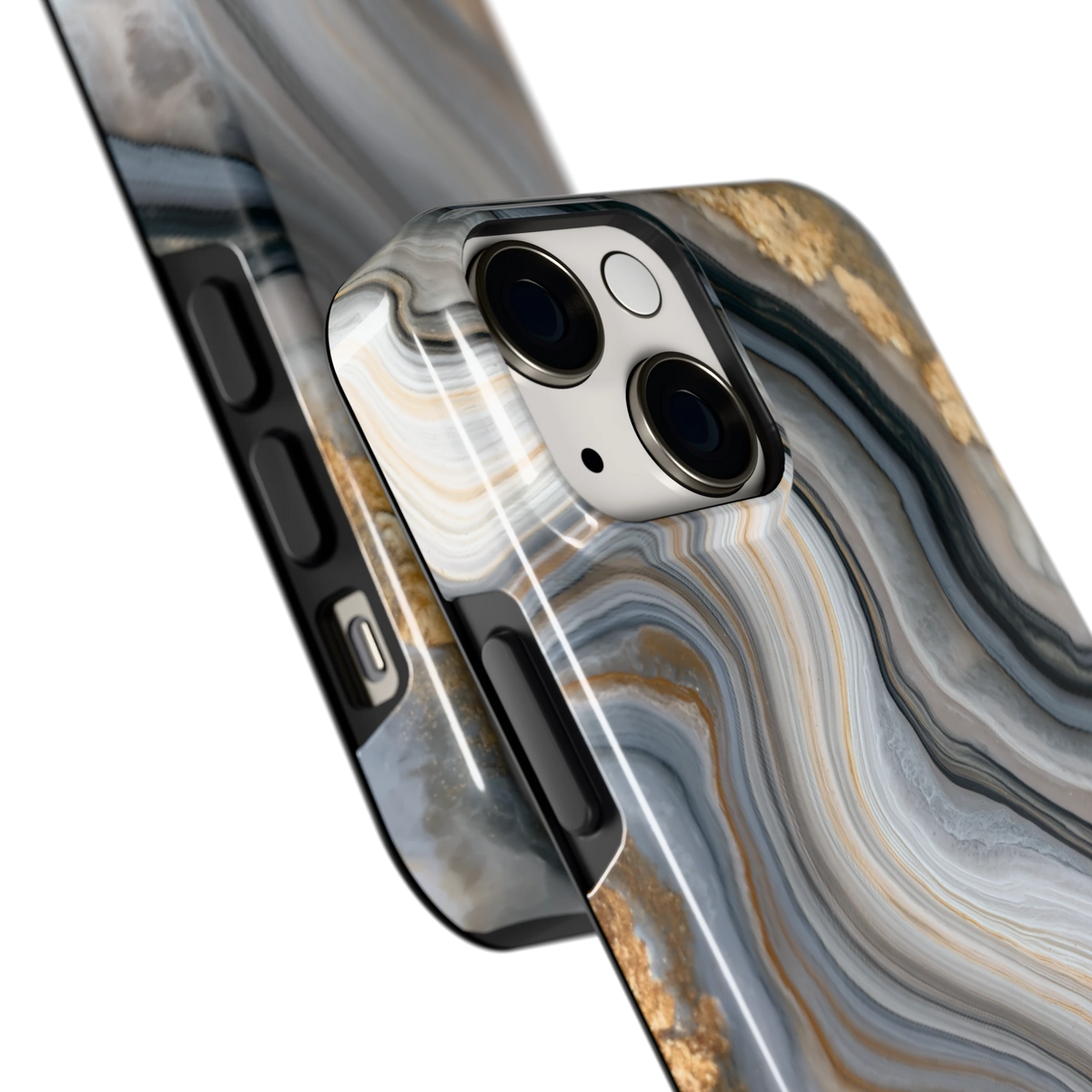 Gouden Marmer hoesje voor iPhone 13 mini, close-up