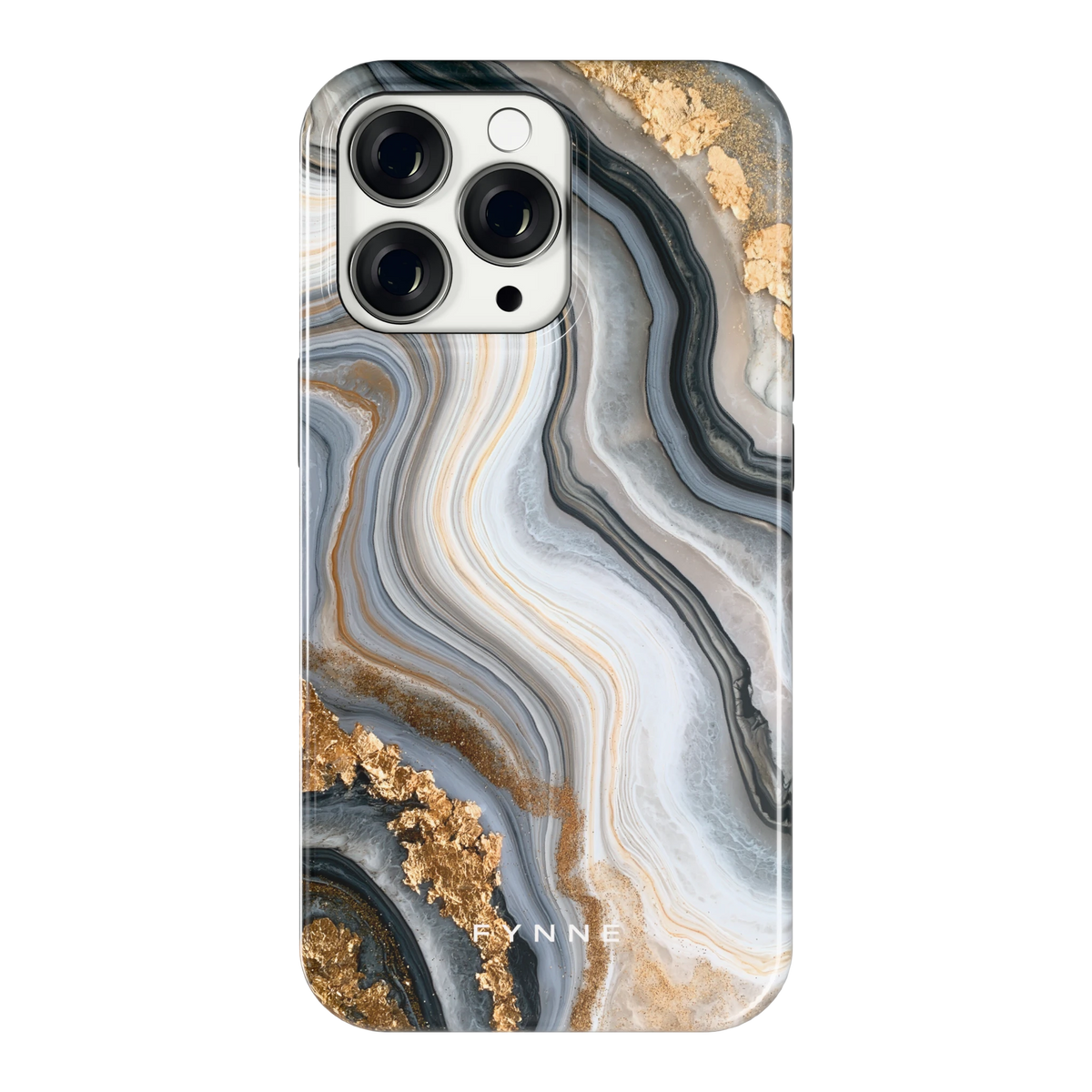 Gouden Marmer hoesje voor iPhone 13 Pro, achterkant