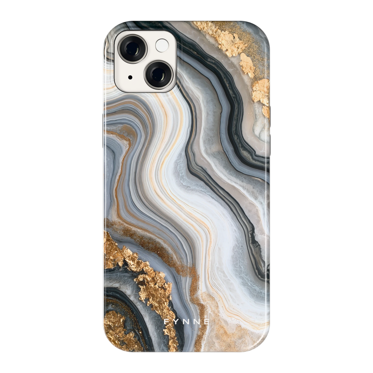 Gouden Marmer hoesje voor iPhone 14 Plus, achterkant