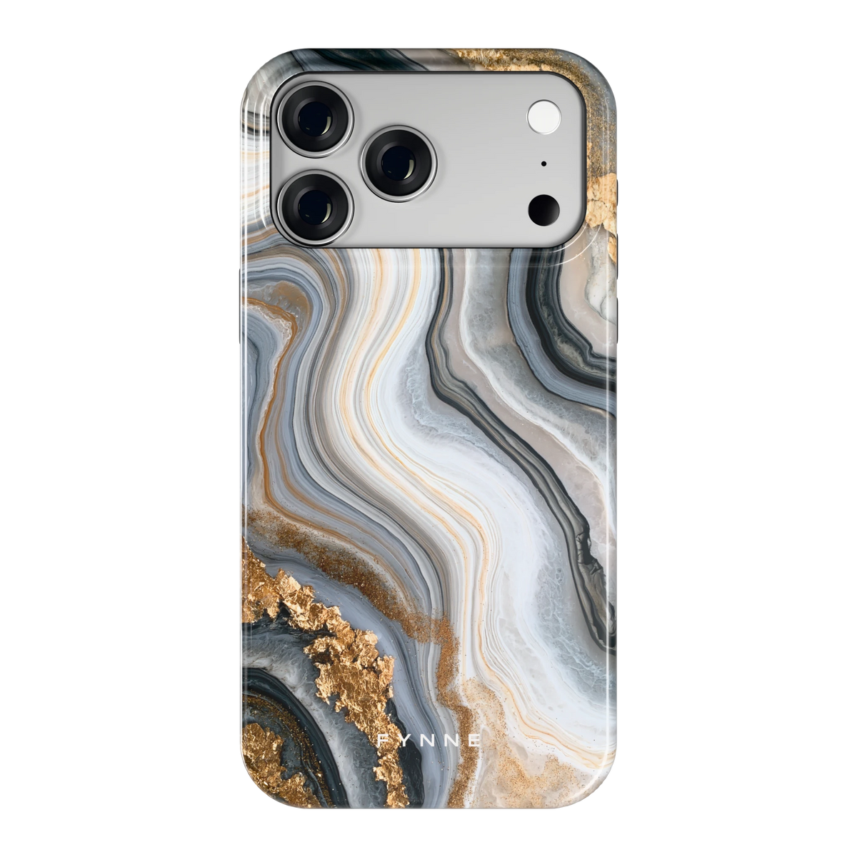Gouden Marmer hoesje voor iPhone 18 Pro Max, achterkant
