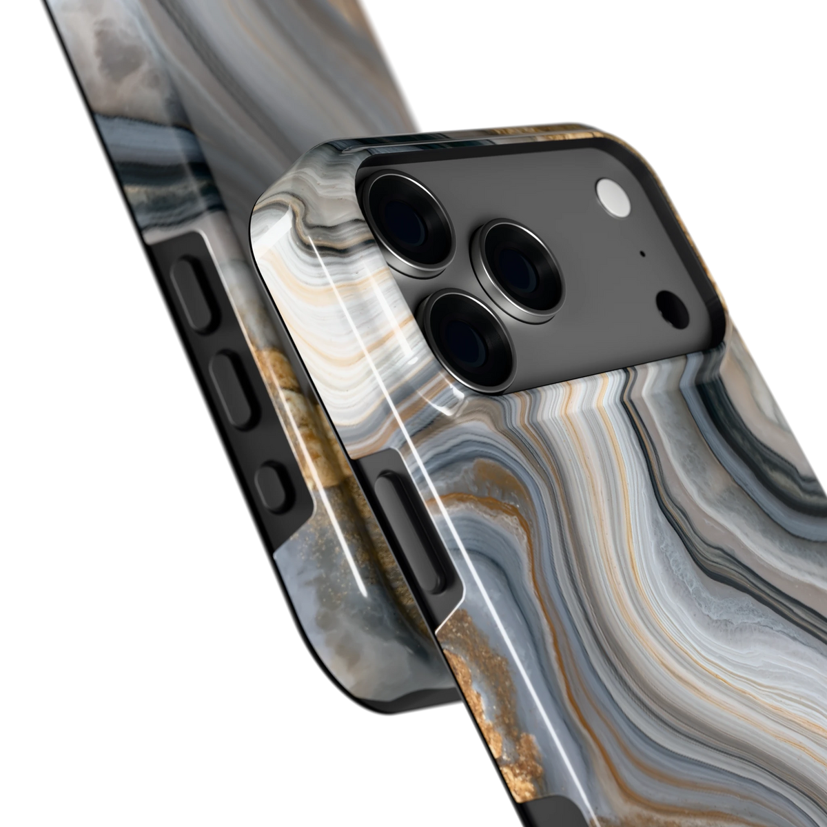 Gouden Marmer hoesje voor iPhone 18 Pro Max, close-up