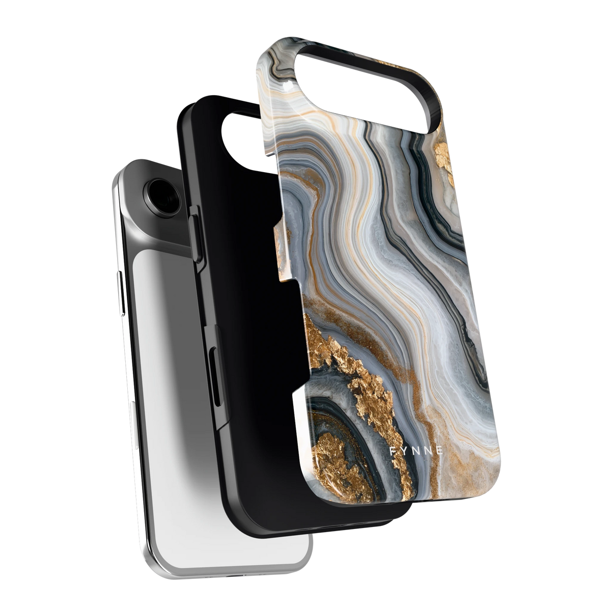 Gouden Marmer hoesje voor iPhone Air, los van de telefoon