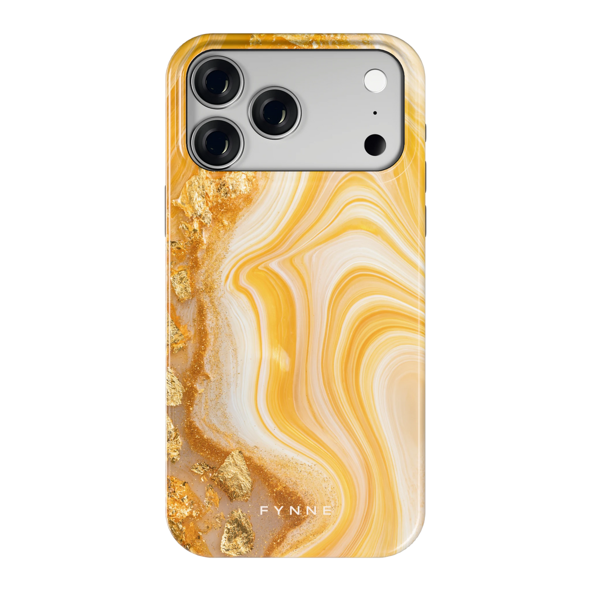 Gouden Marmerswirl hoesje voor iPhone 18 Pro Max, achterkant