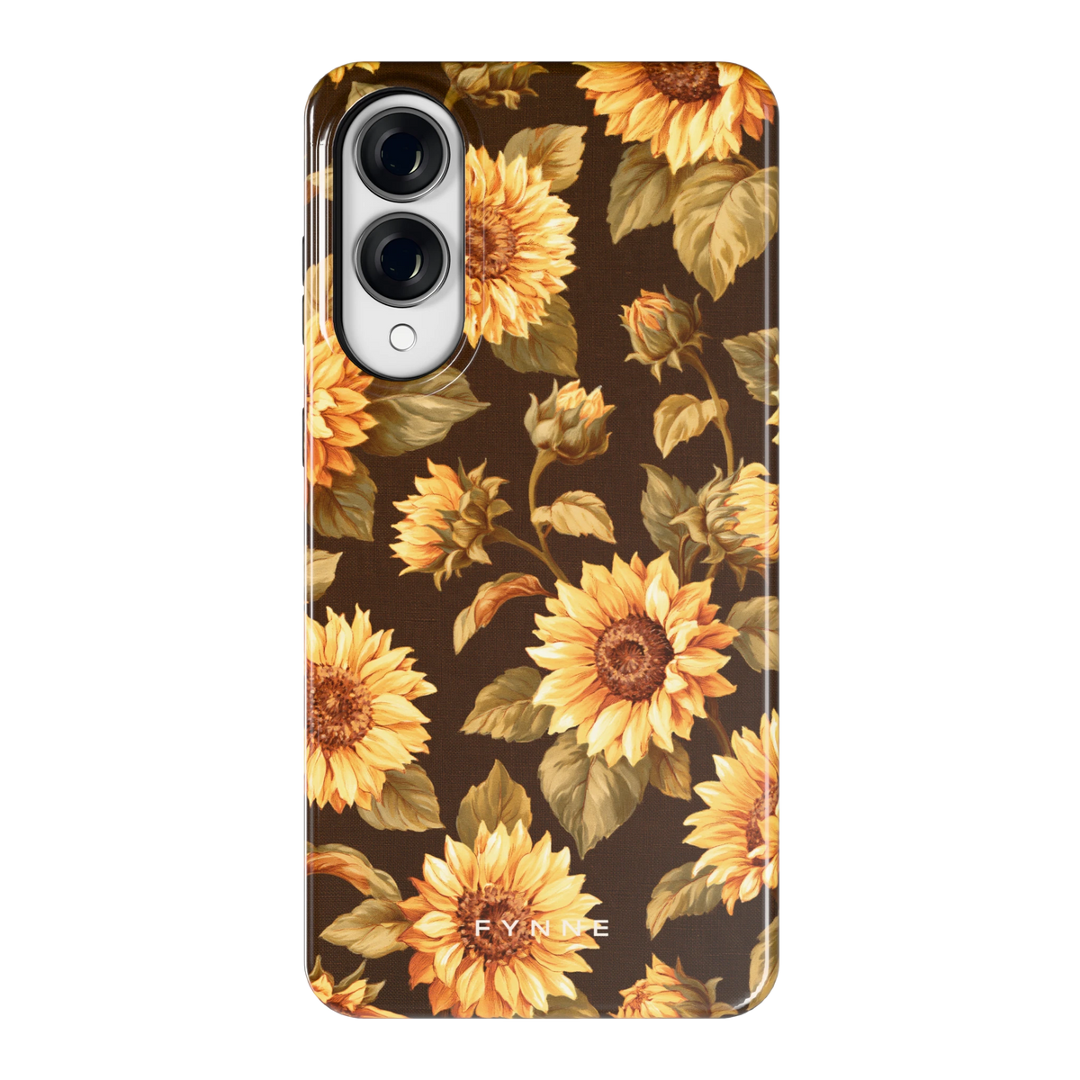 Gouden Zonnebloemen hoesje voor Galaxy S25 Edge, achterkant